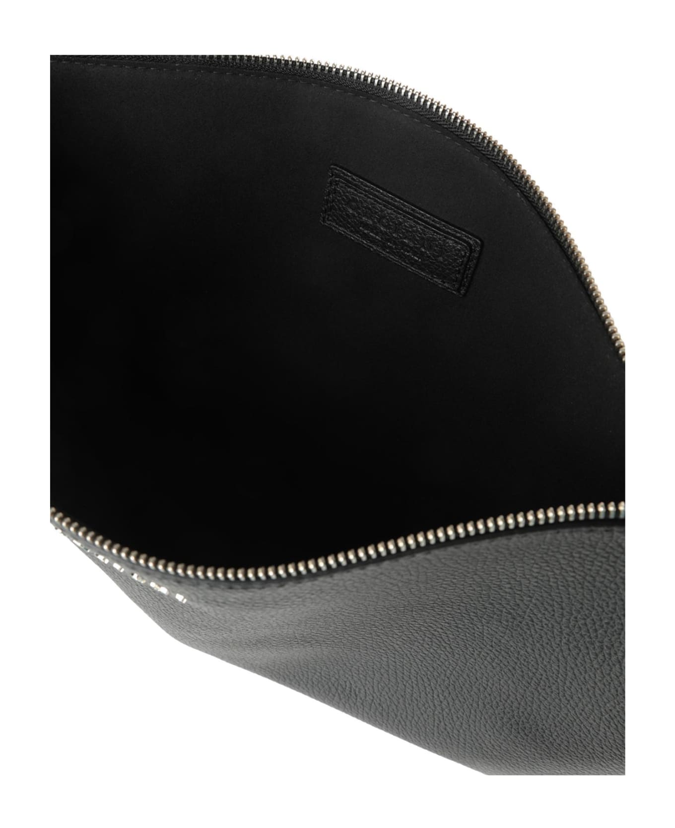 Orciani Leather Clutch Bag - NERO トラベルバッグ