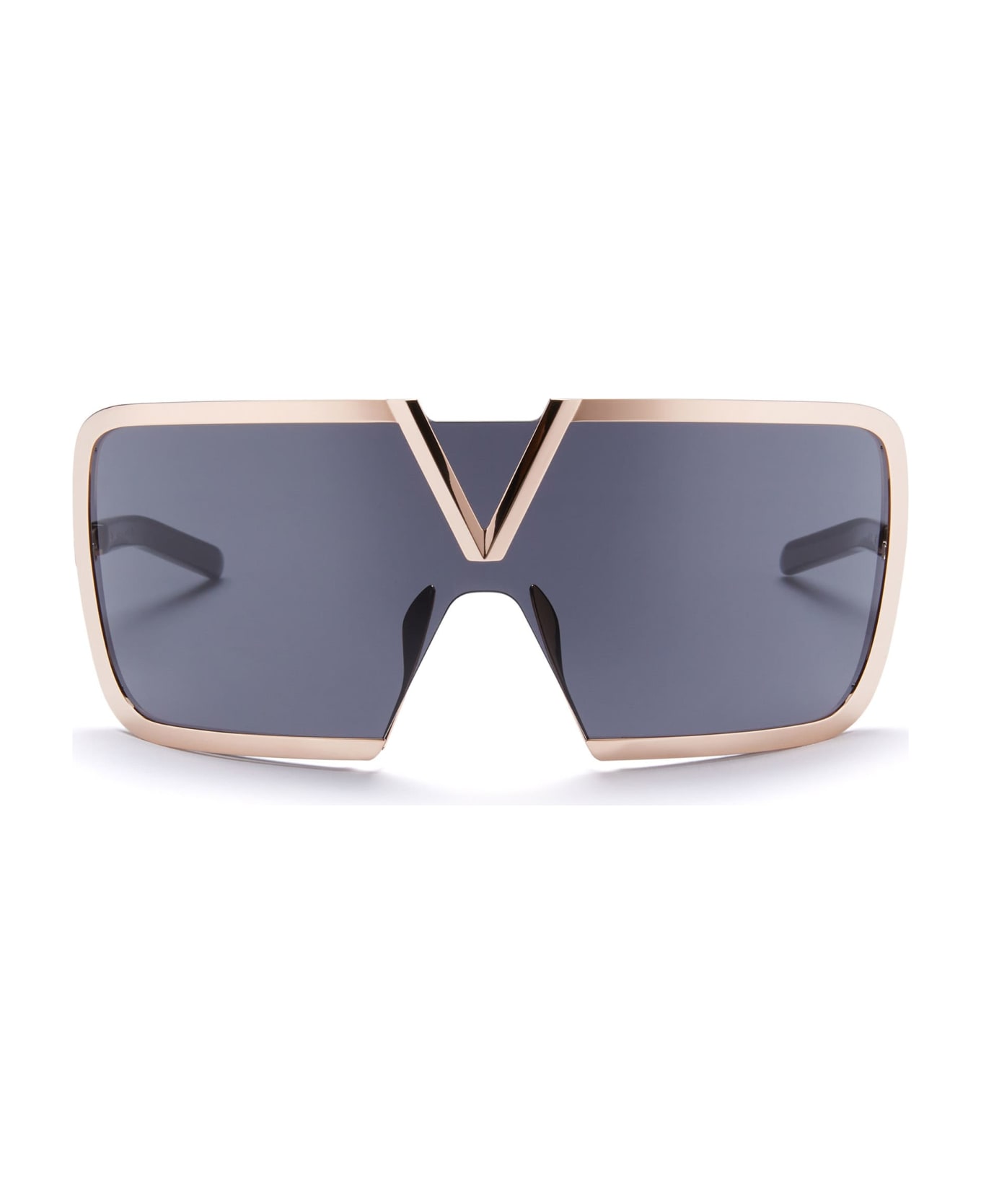 Valentino Eyewear Romask - Rose Gold / Black Sunglasses - Black/rose gold