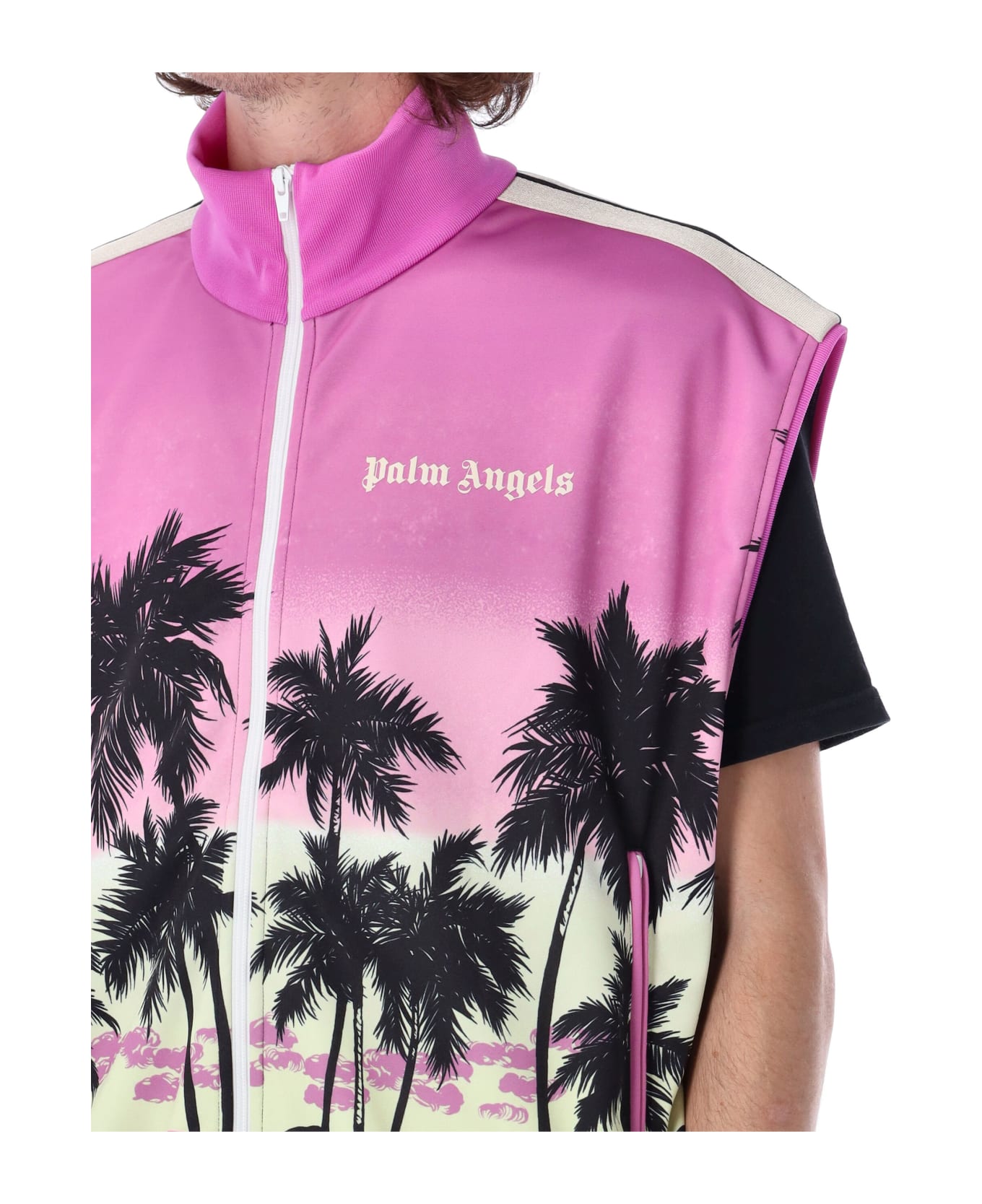 Palm Angels Sunset Track Vest - Purple black