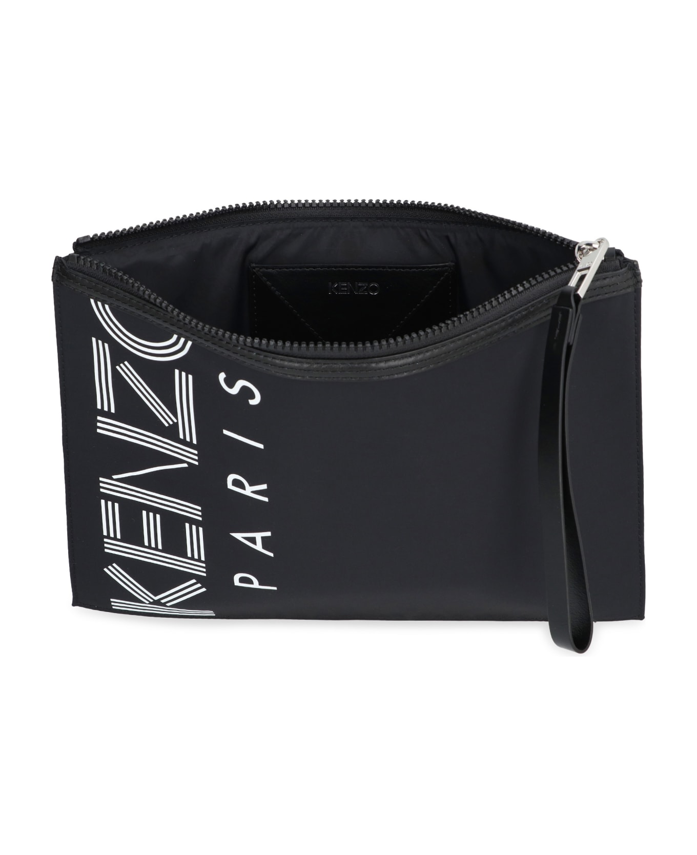 Kenzo Nylon Flat Pouch - black