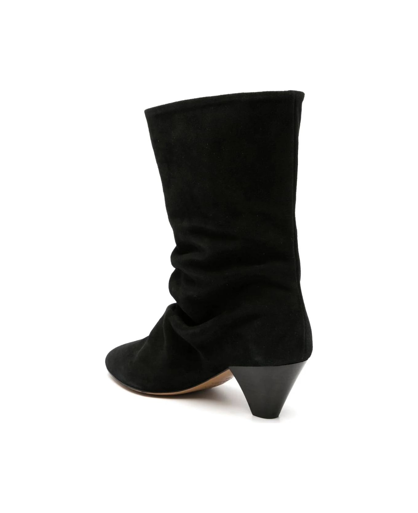 Isabel Marant Reachi 50mm Suede Ankle Boots - Black