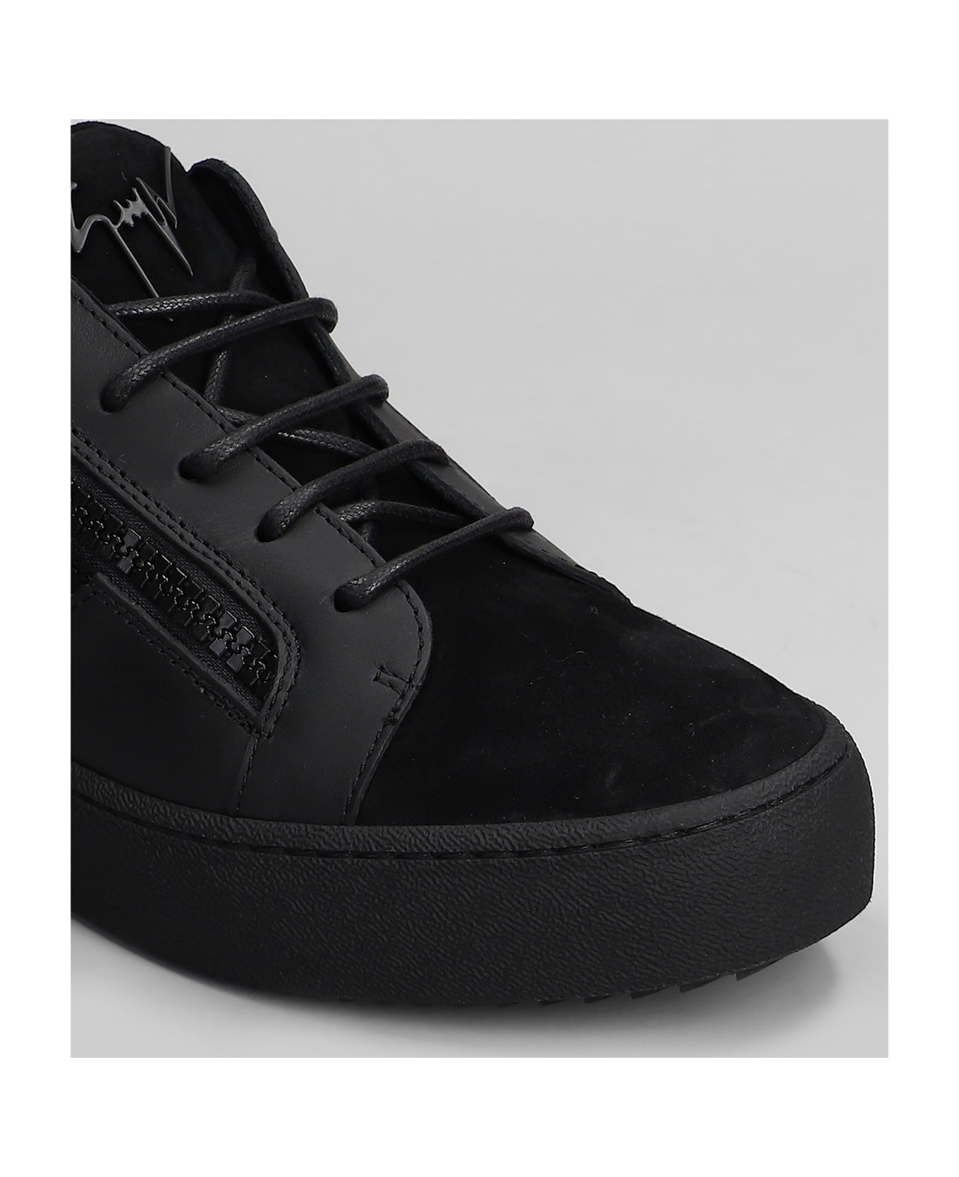 Giuseppe Zanotti Gz94 Sneakers In Black Suede - black