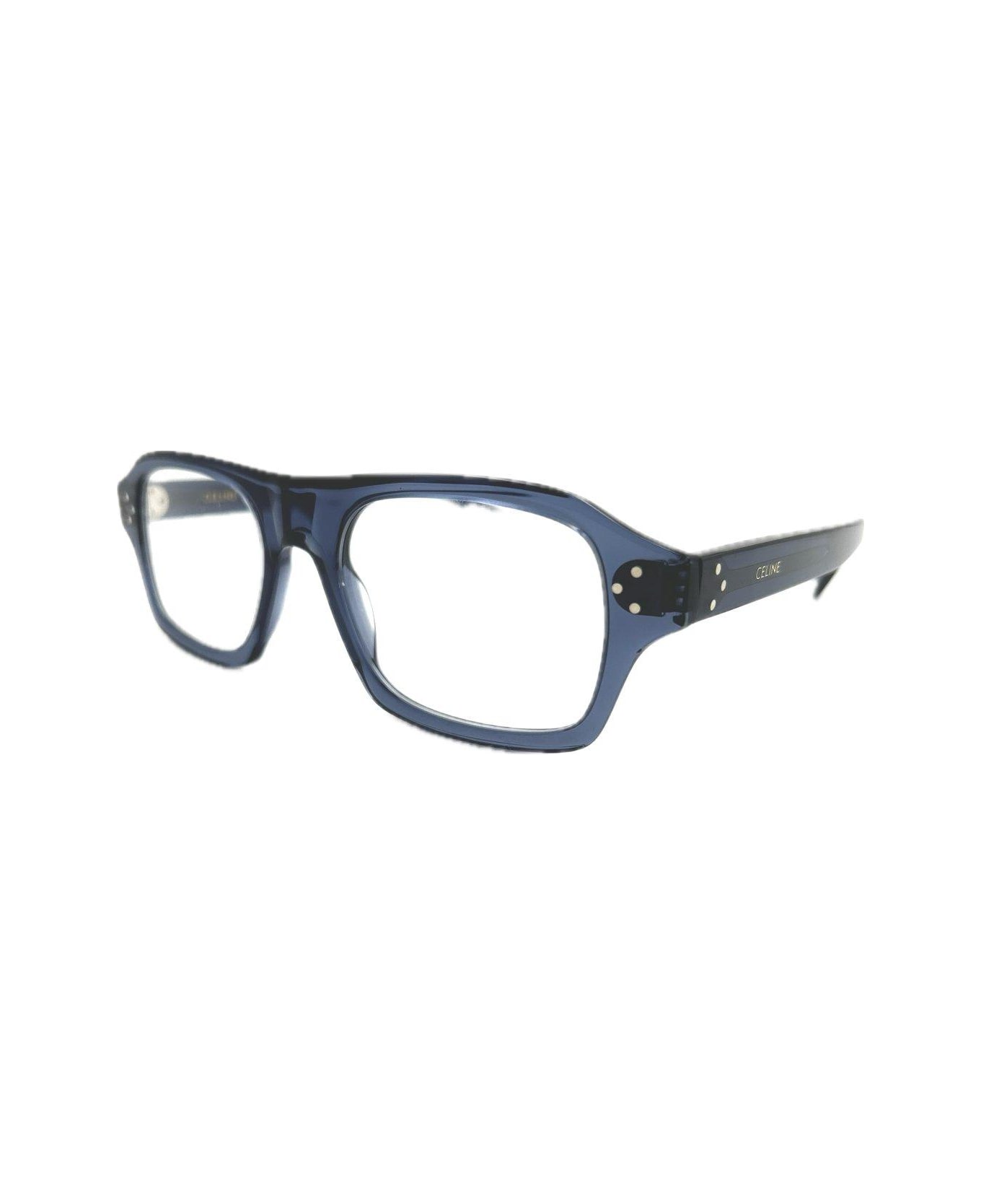 Celine Square Framed Glasses - Blu