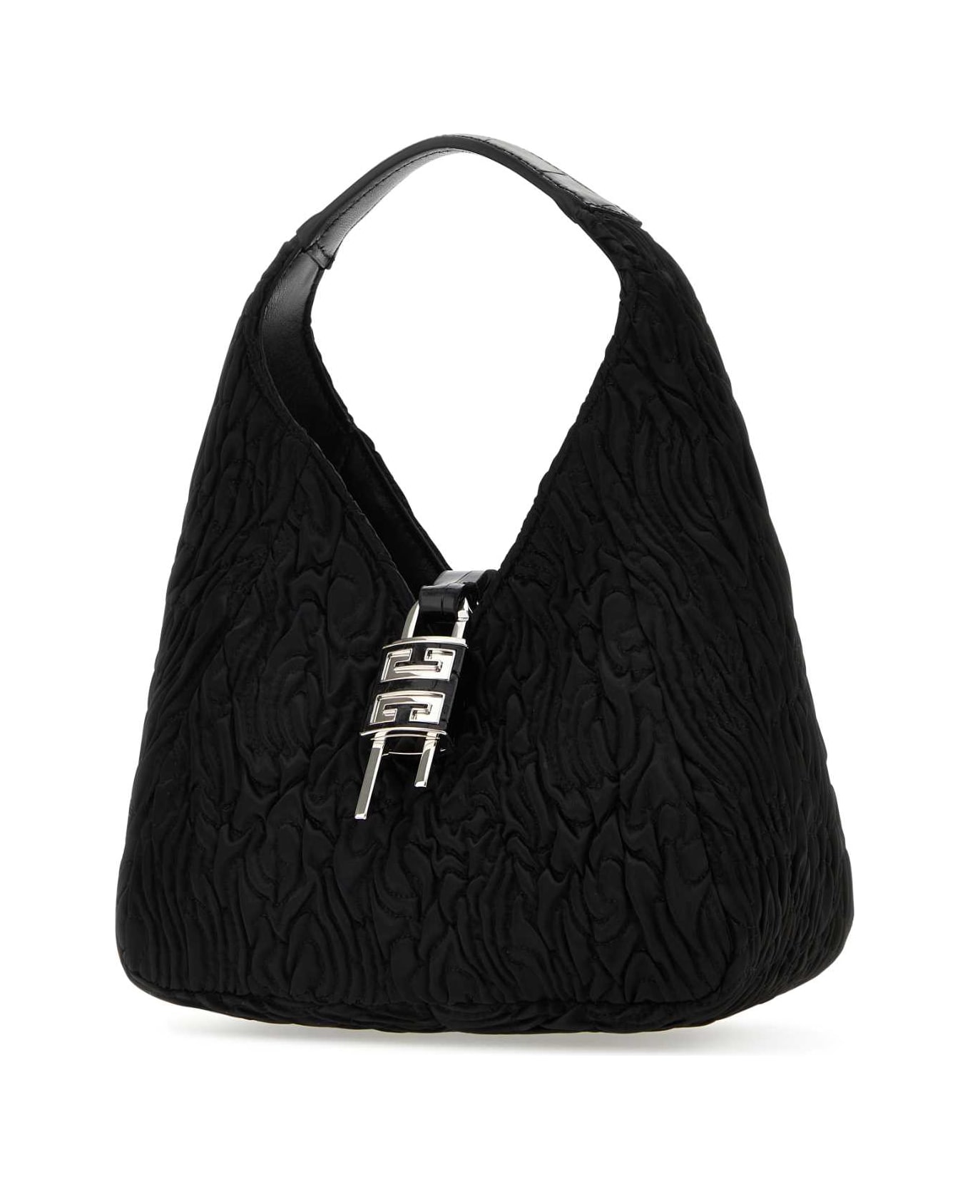 Givenchy Black Fabric G-hobo Mini Handbag - BLACK トートバッグ