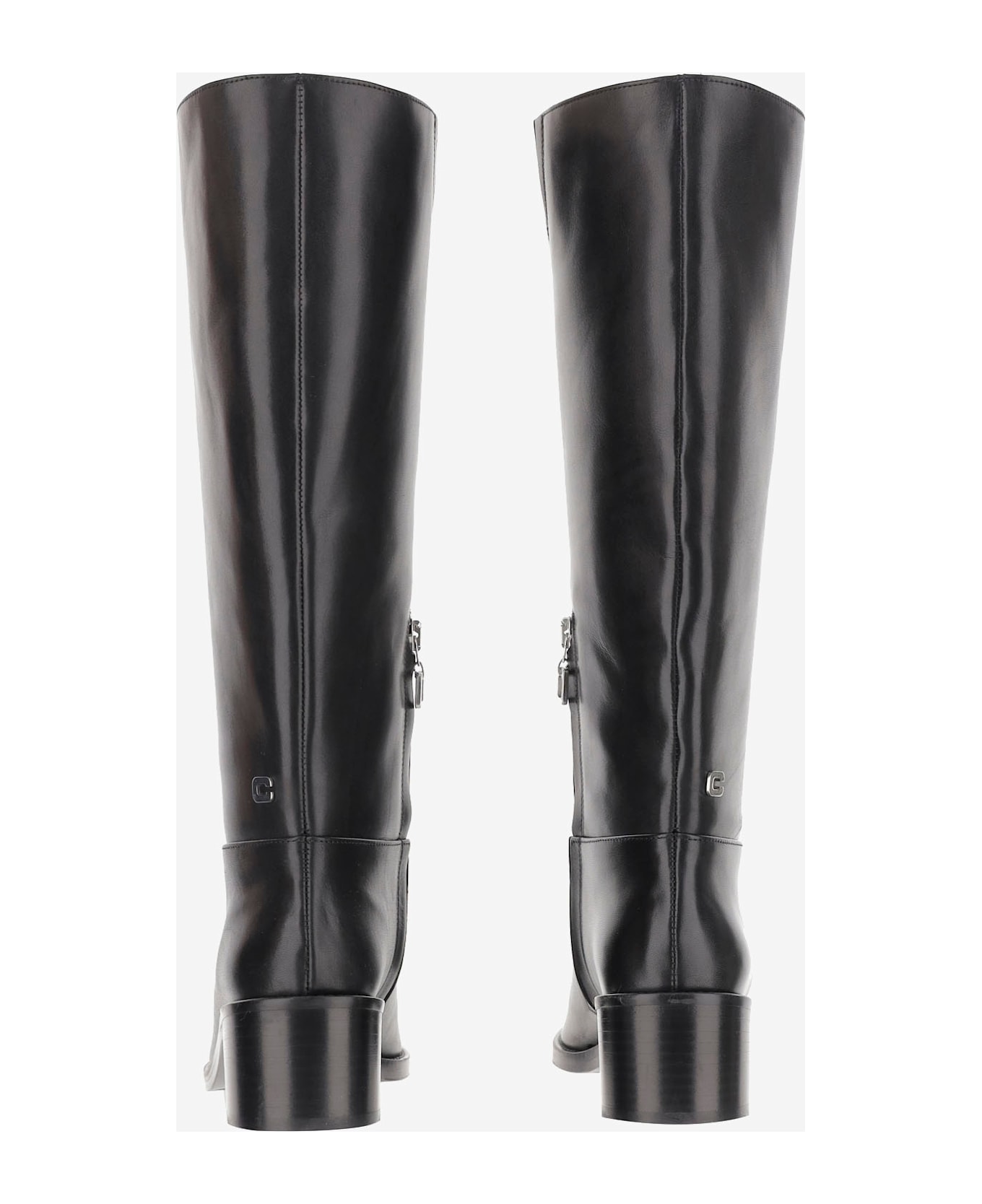 Carel Brighton Leather Boots - Black