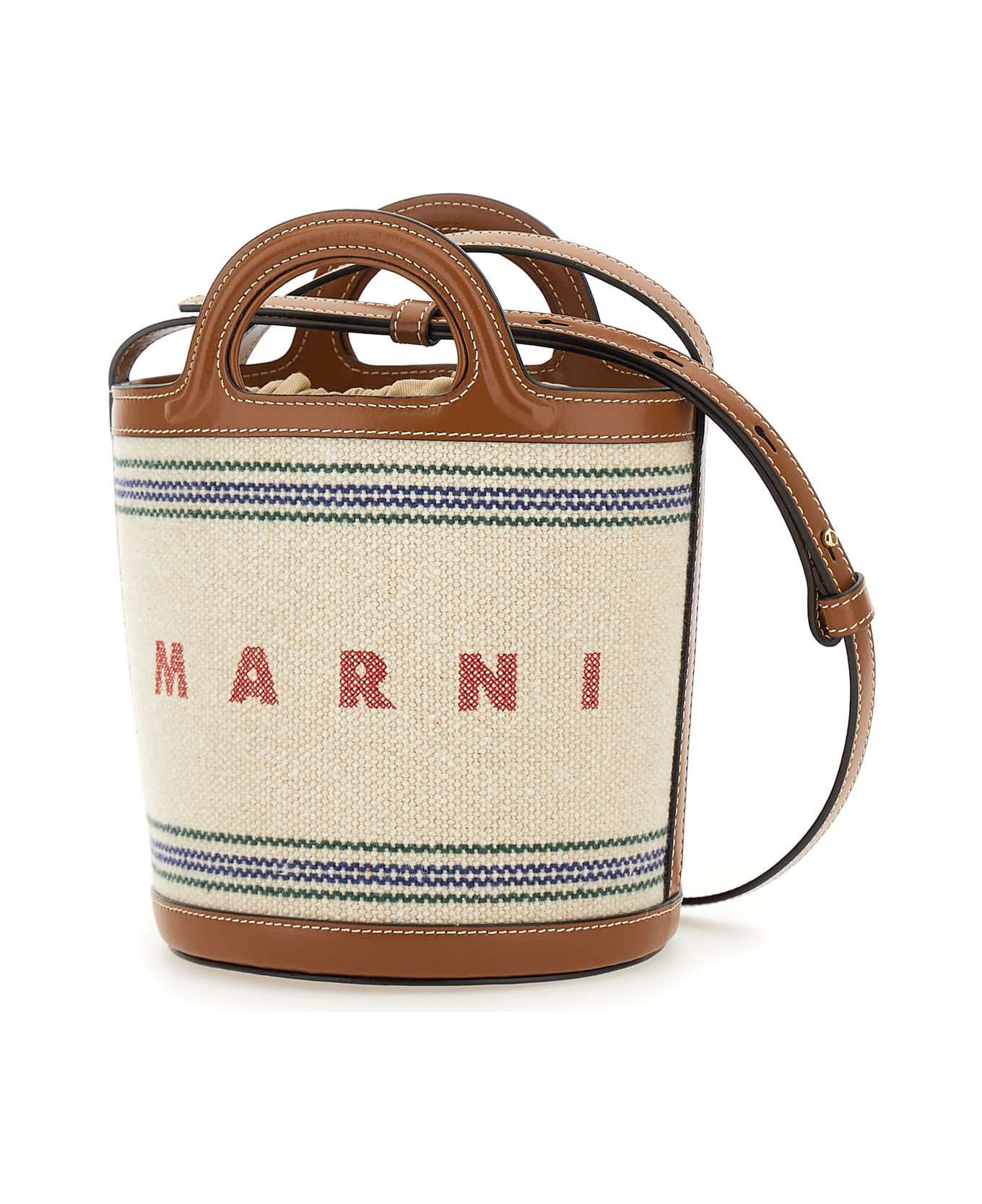 Marni "tropicalia" Bag - WHITE/Brown