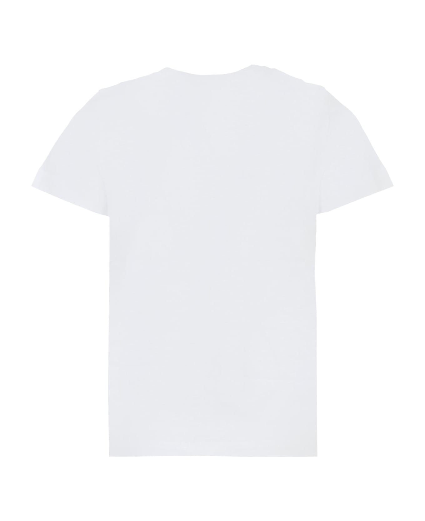 N.21 White T-shirt For Boy With Palm Tree - White Tシャツ＆ポロシャツ