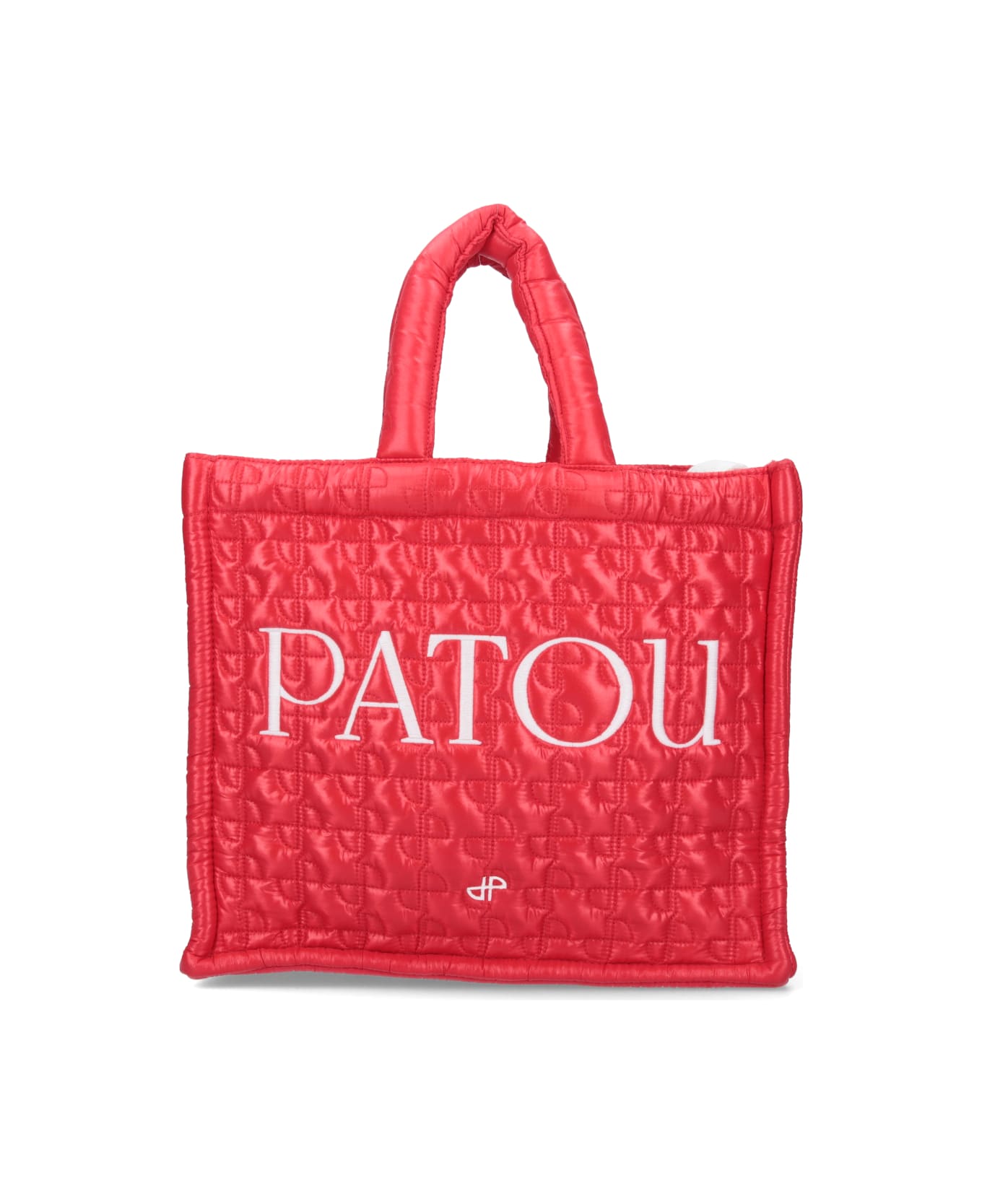 Patou Small Quilted Tote Bag - Red トートバッグ