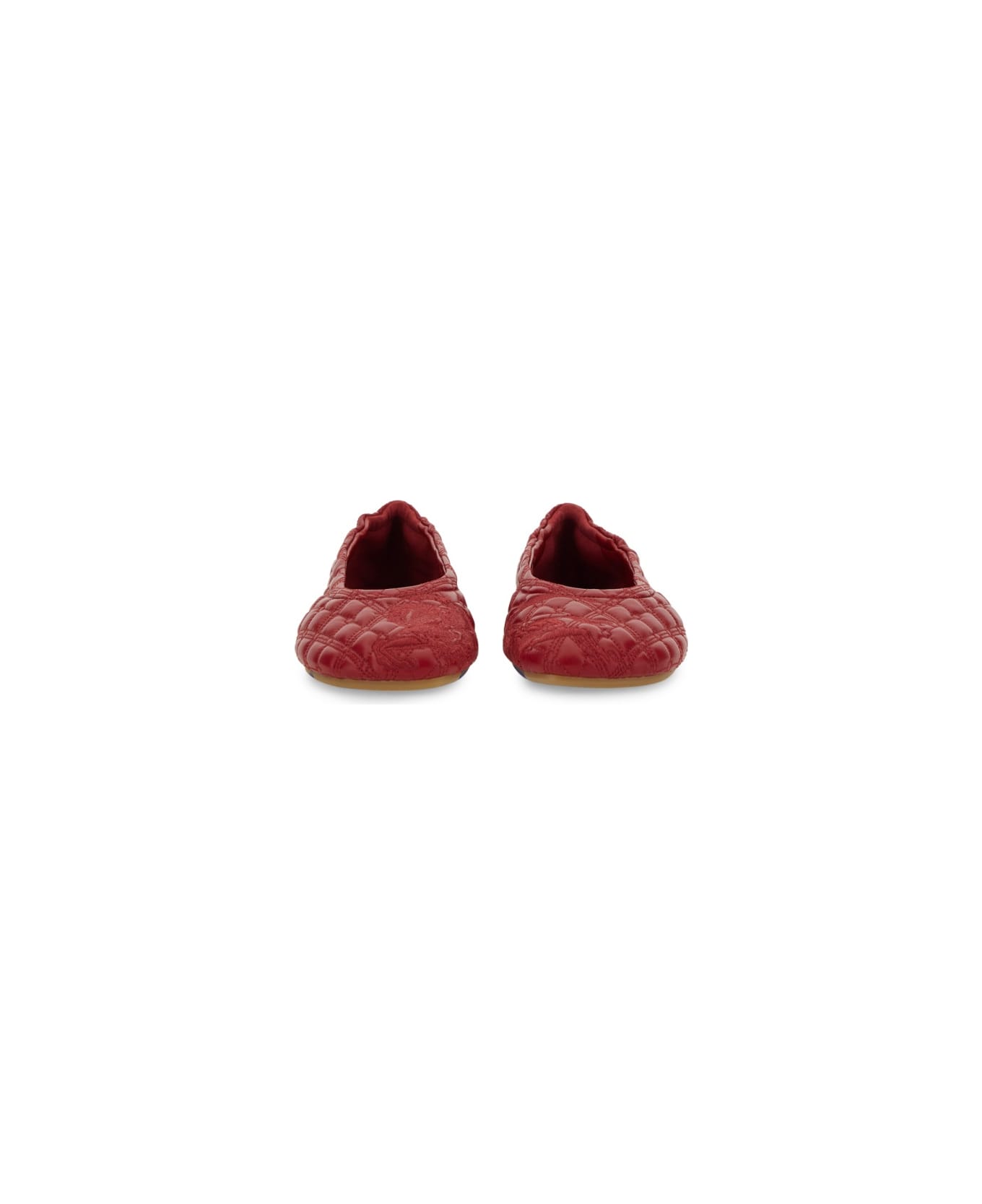Burberry Leather Ballerina - RED