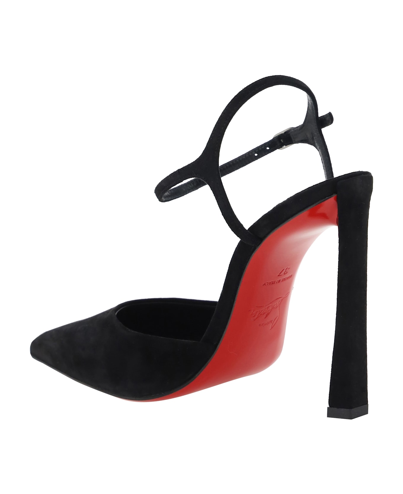 Christian Louboutin Condora Riviera 100 Veau Velours/lining - Black/lin Black