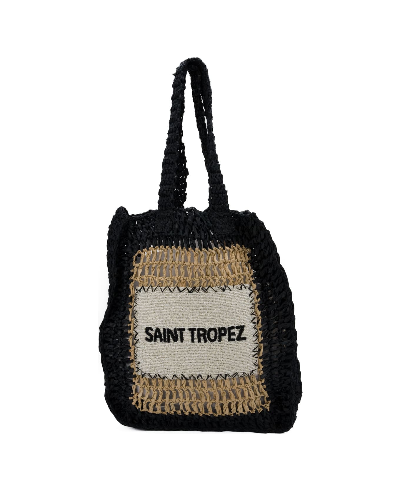 De Siena Saint Tropez Black Bag - Natural black