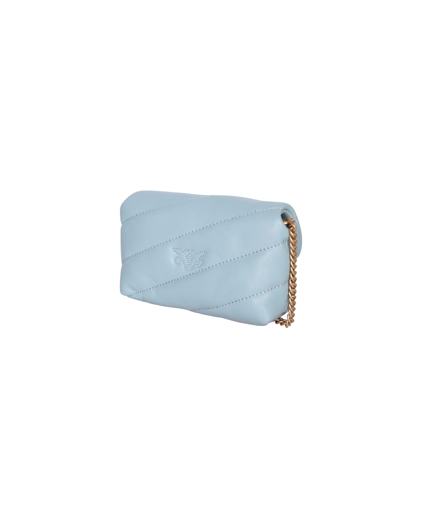 Pinko Love Puff Micro Bag In Sky Blue - Blue