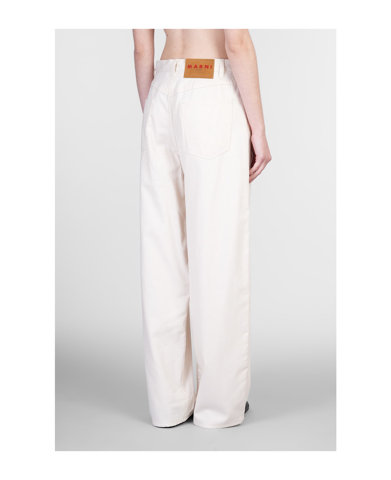Marni Pants In Beige Cotton - beige