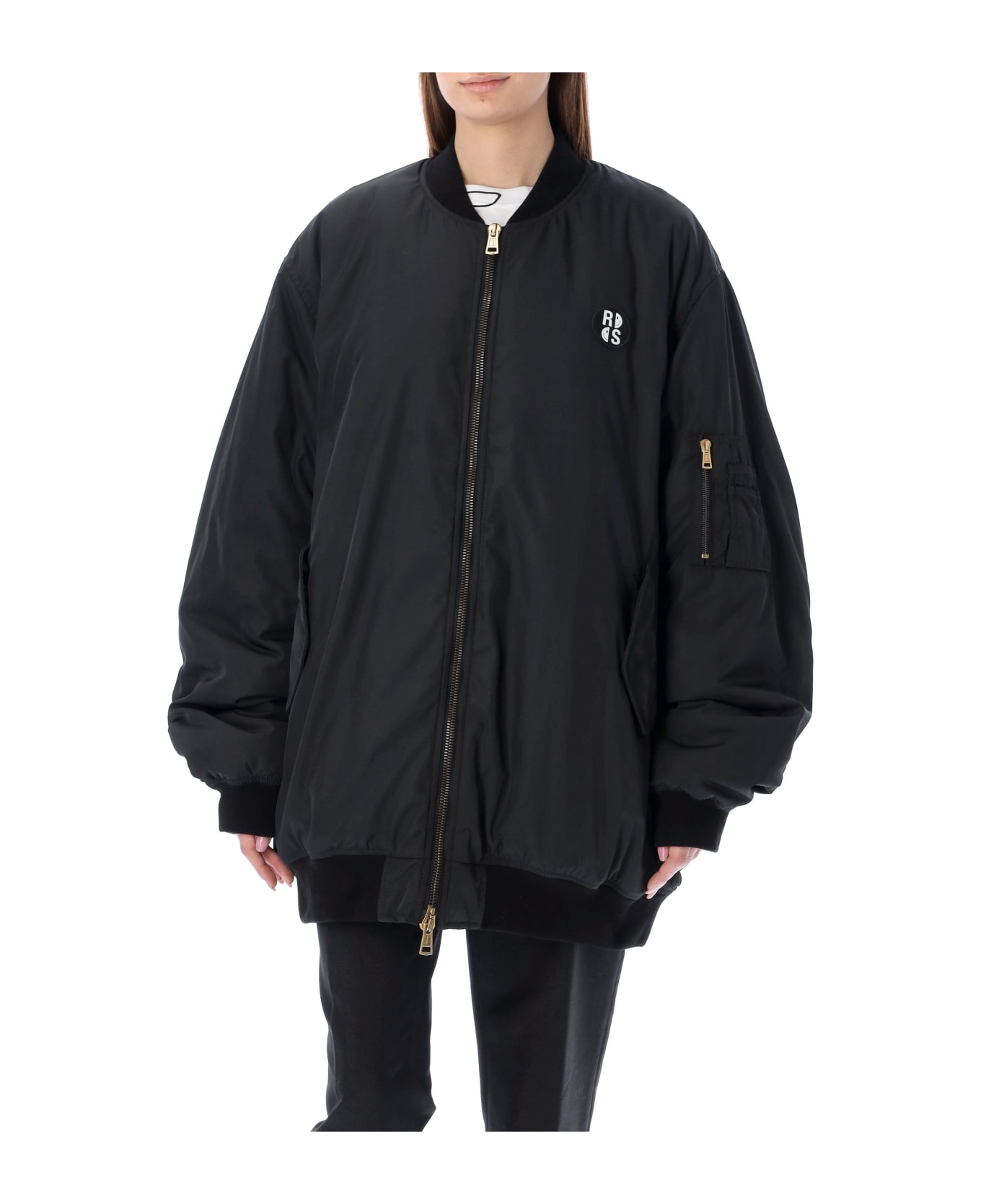 Raf Simons Printed Bomber Jacket - BLACK