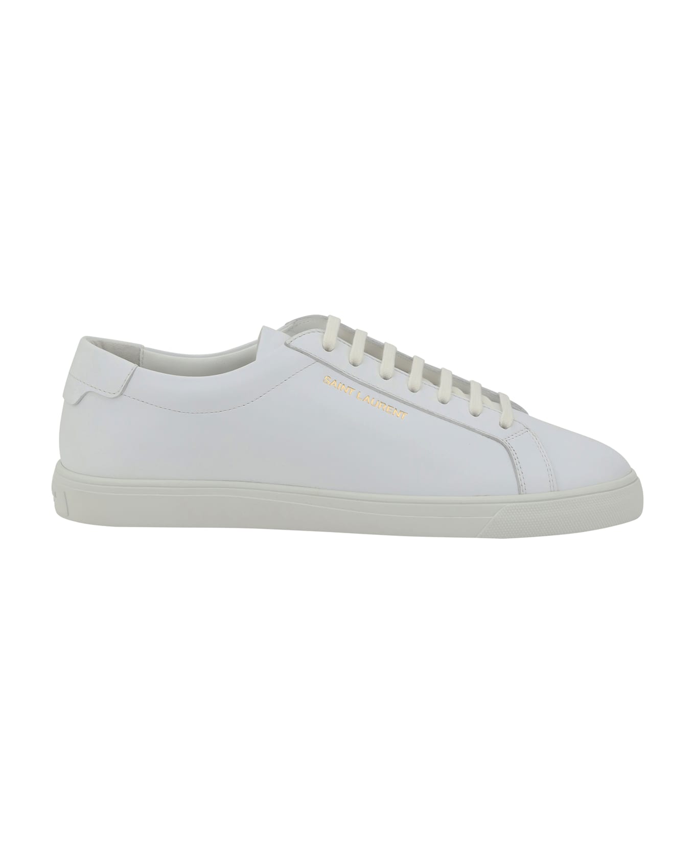 Saint Laurent Leather Sneakers - Bianco スニーカー