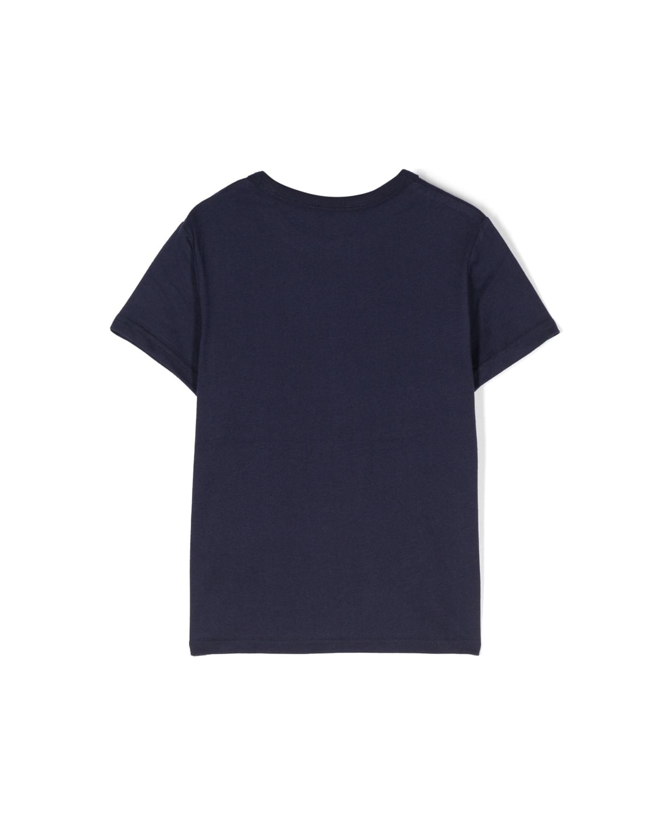 Little Marc Jacobs Marc Jacobs T-shirt Blu Navy In Jersey Di Cotone Bambino - Blu Tシャツ＆ポロシャツ