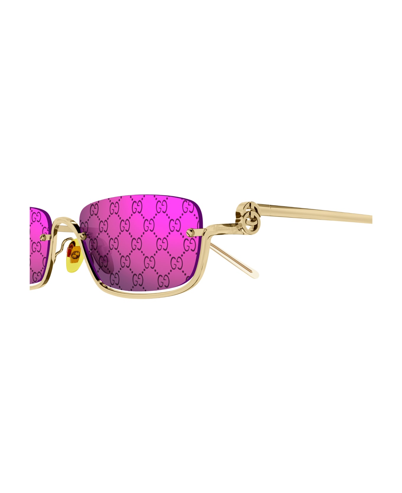 Gucci Eyewear 1fa64li0a - 005 gold gold violet サングラス