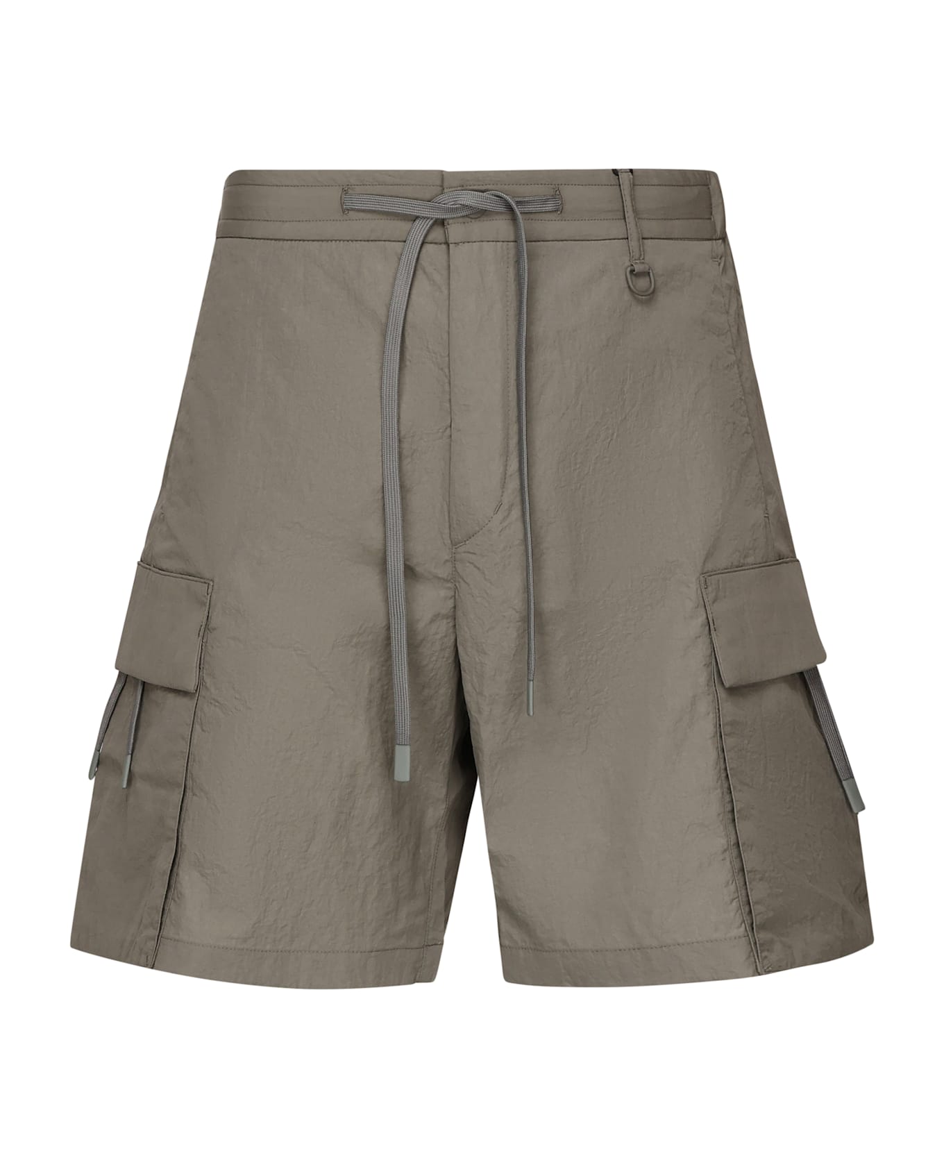 Herno Short Laminar In Tech-crincle - Grey