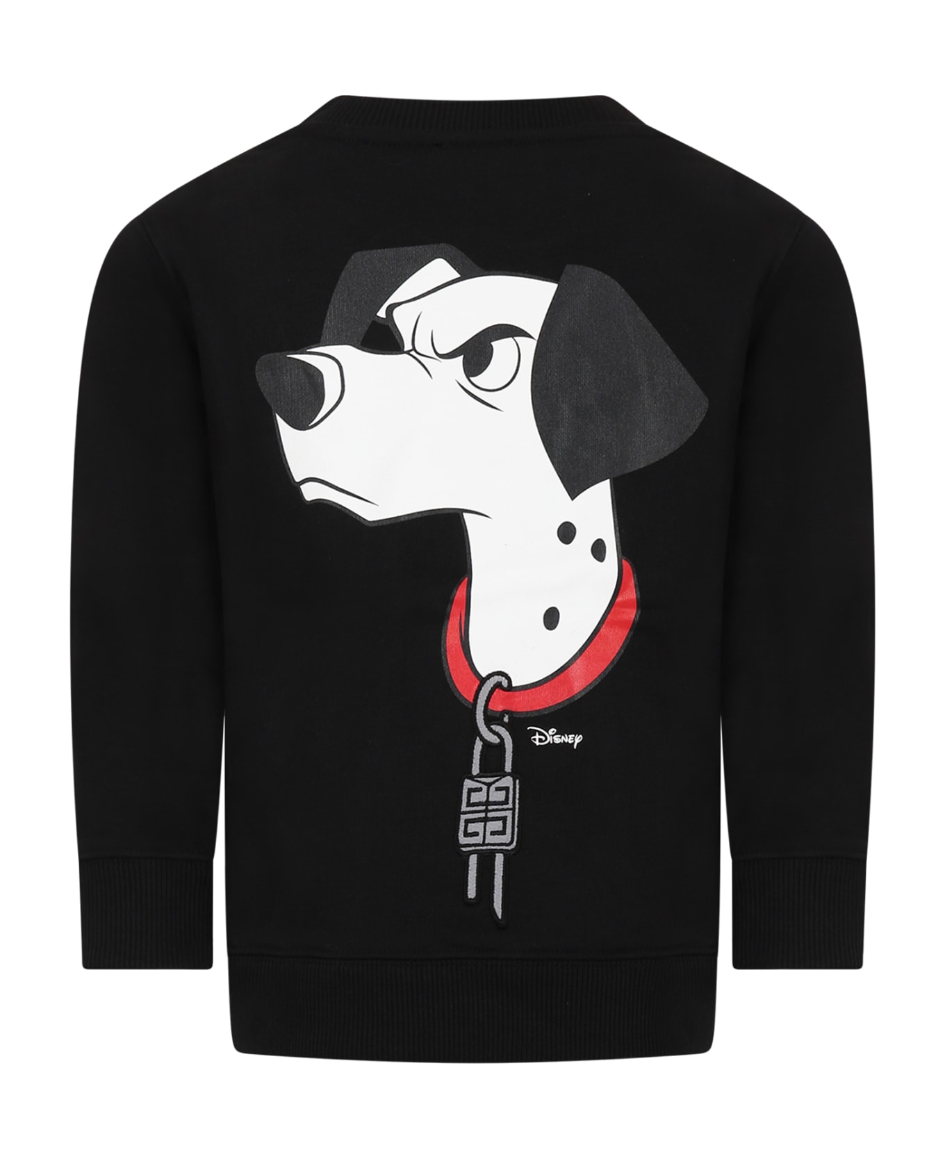 Givenchy Balck Sweatshirt For Kids With 101 Dalmatians Print And Logo - Black