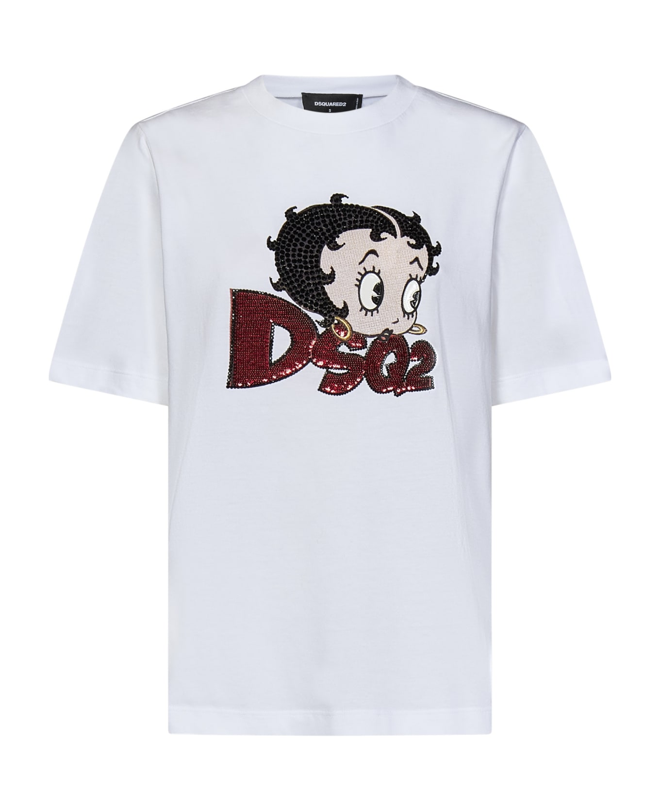 Dsquared2 Betty Boop Easy Fit T-shirt - White