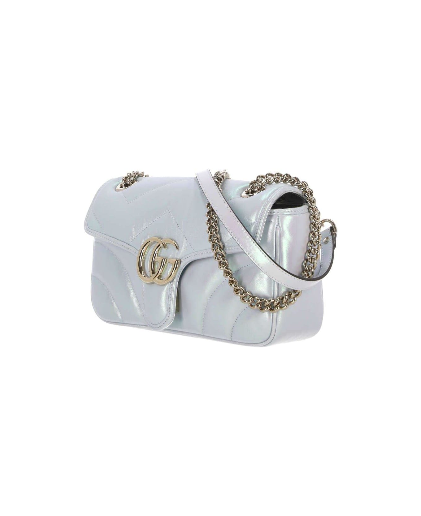Gucci Gg Marmont Small Shoulder Bag - Iride Snow ショルダーバッグ