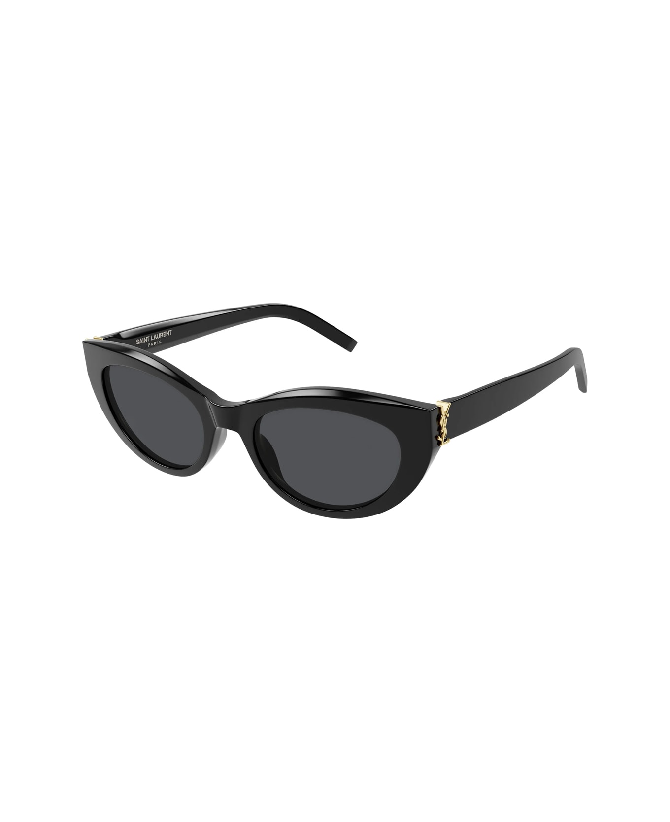 Saint Laurent Eyewear Saint Laurent Sl M115 Linea Monogram 005 Black Grey Sunglasses - Nero