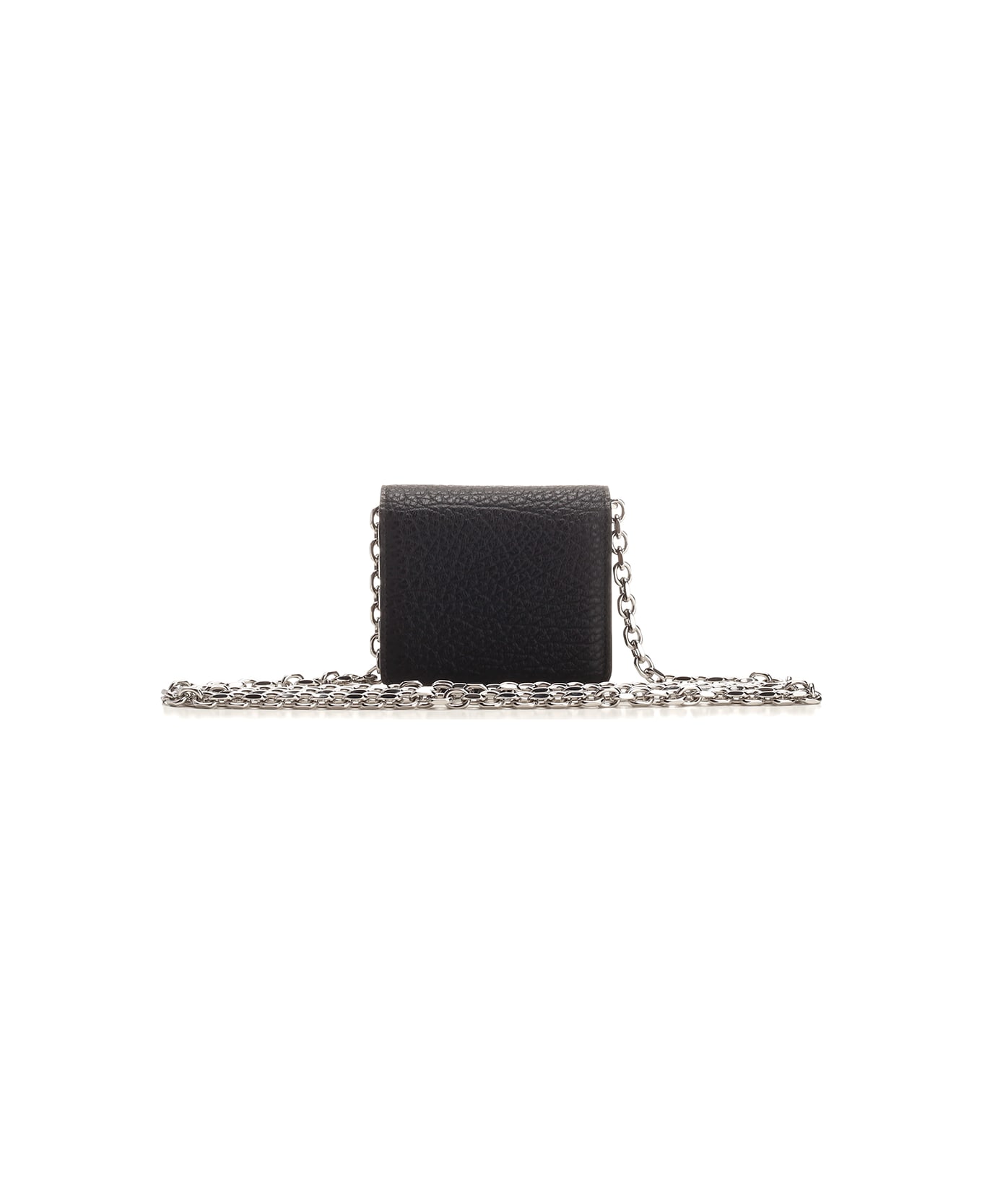 Maison Margiela Small Wallet With Chain Shoulder Strap - Nero