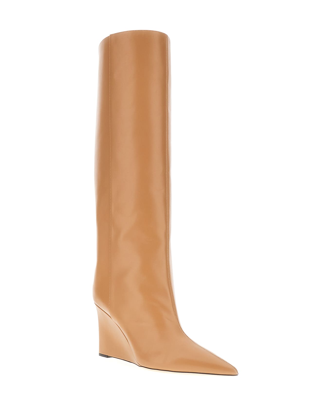 Jimmy Choo Camel Leather Blake Boots - BISCUIT