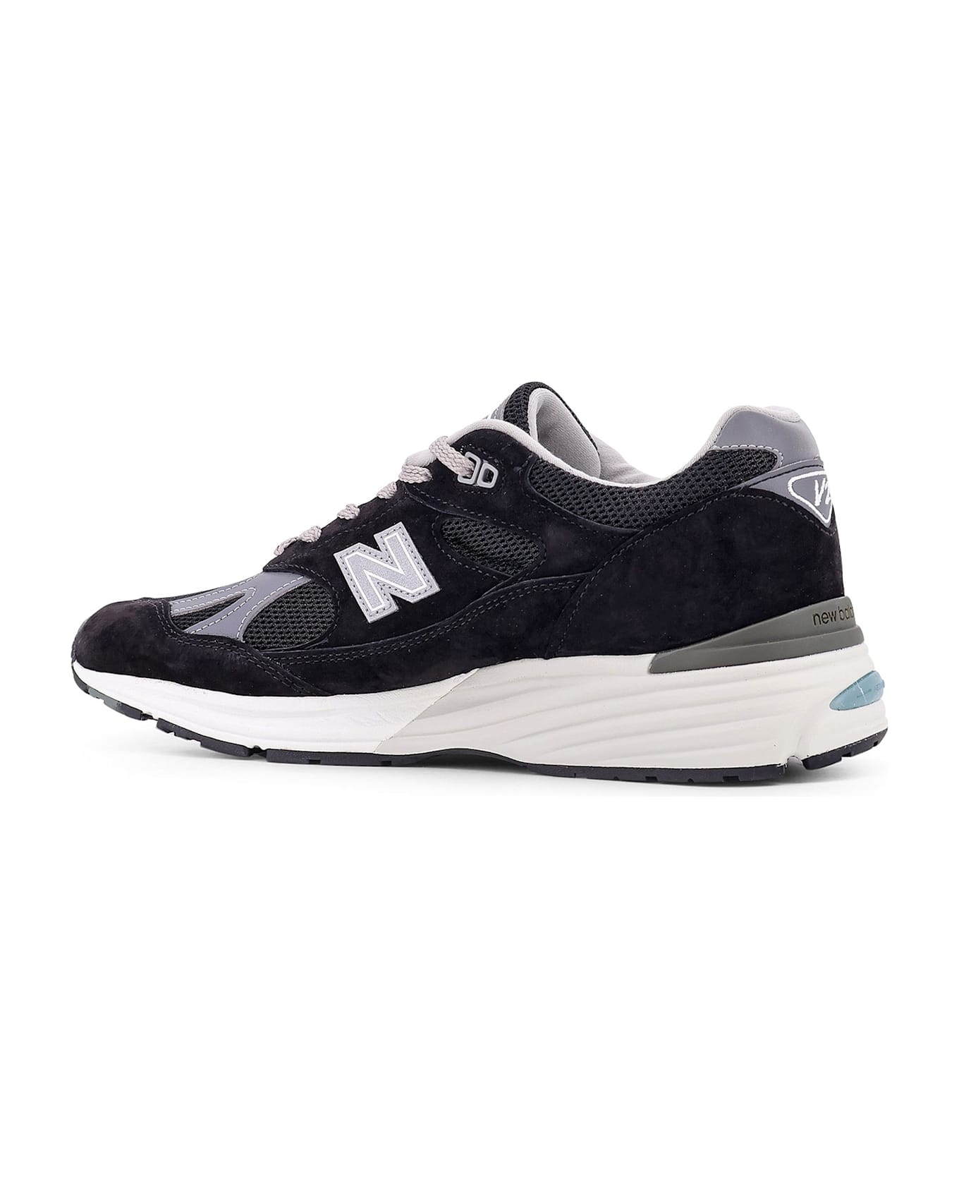 New Balance Suede And Leather Sneakers - Black