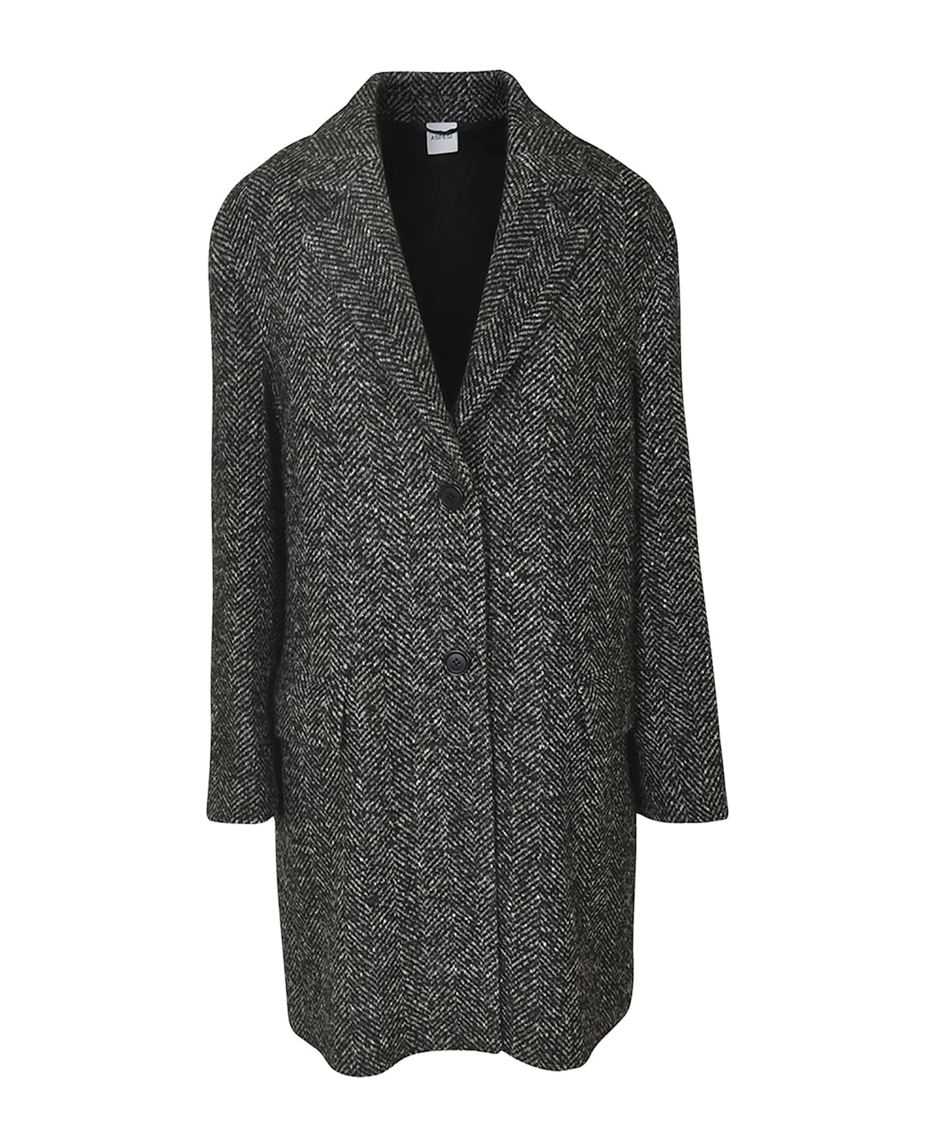 Aspesi Chevron Mono Coat - Gray