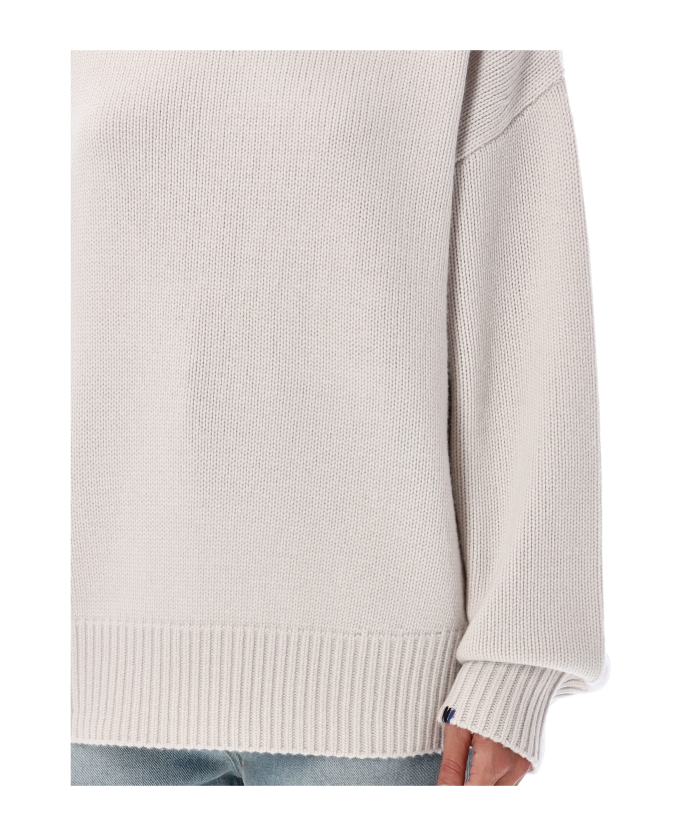 Extreme Cashmere Oversized Extra Sweater - CHALK