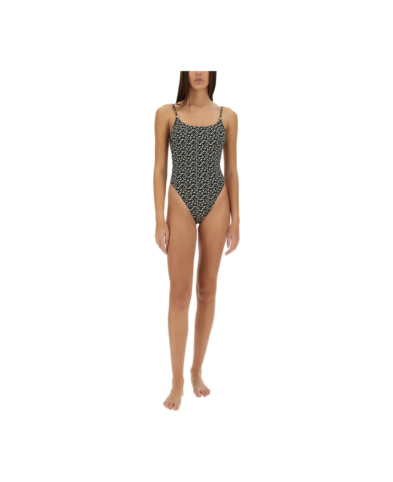 Tory Burch 
gemini
 One Piece Swimsuit - BLACK