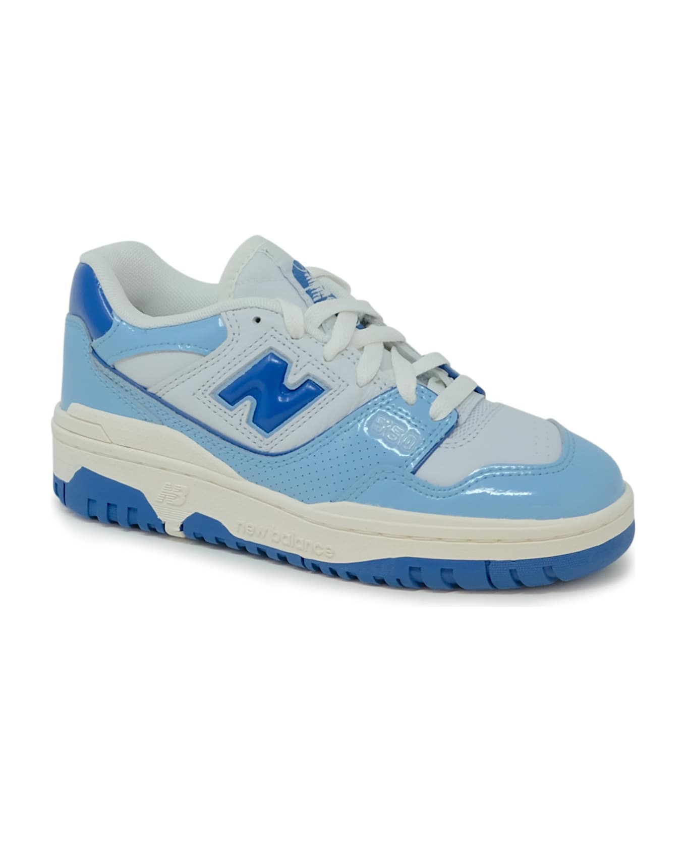 New Balance Chrome Blue Leather Sneaker - MULTICOLOR