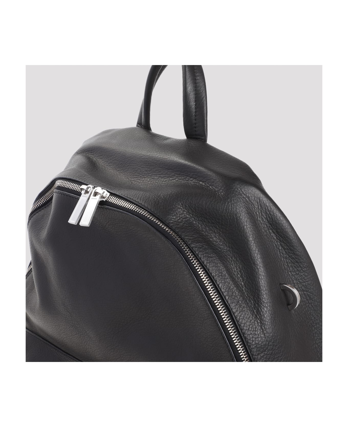 Rick Owens Leather Backpack - Black