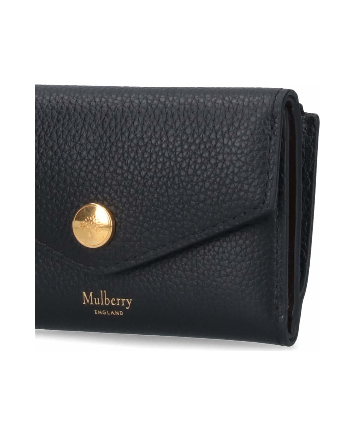 Mulberry 'folded Multi-card' Logo Wallet - Black   財布