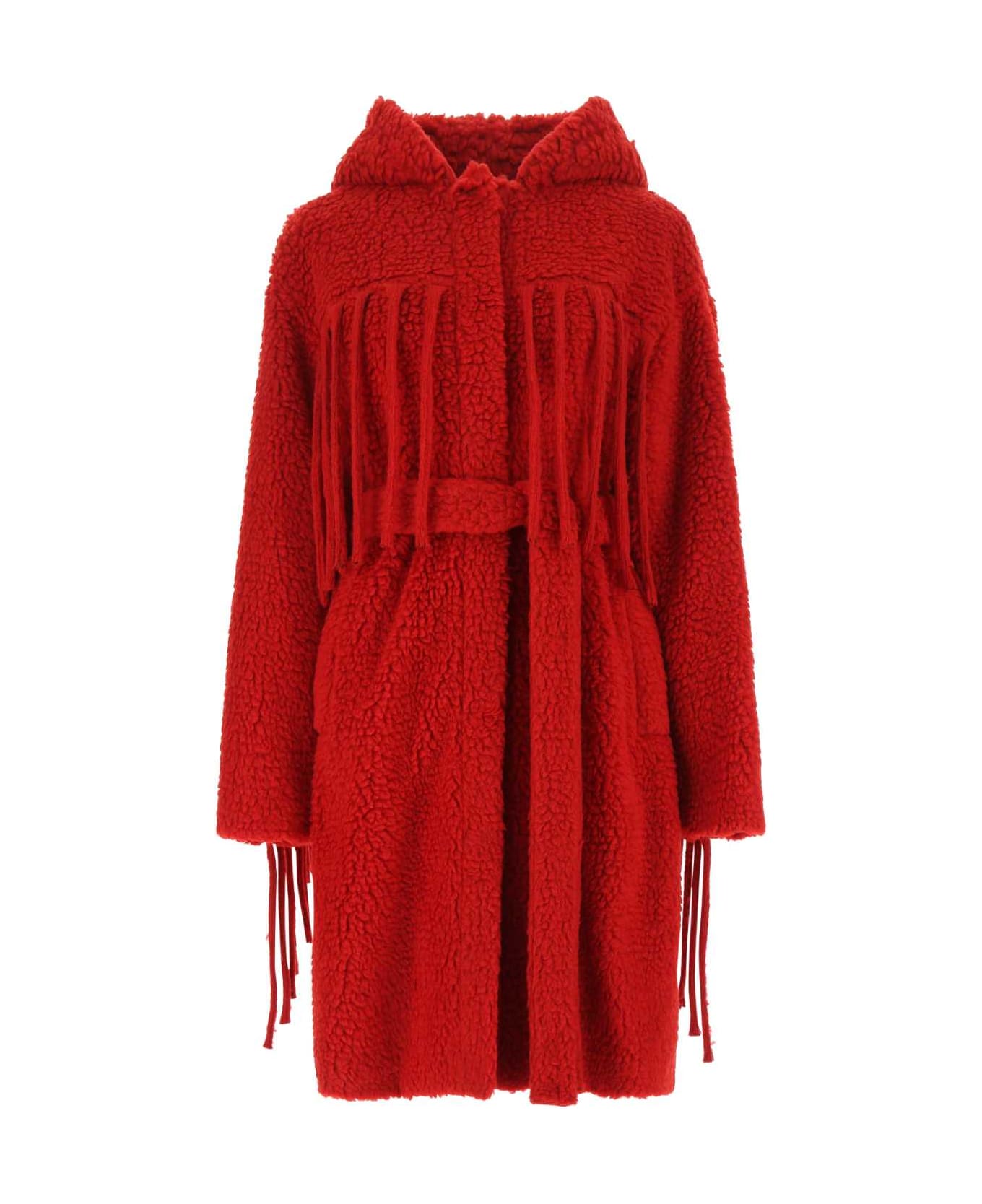 Stella McCartney Red Teddy Coat - 6504