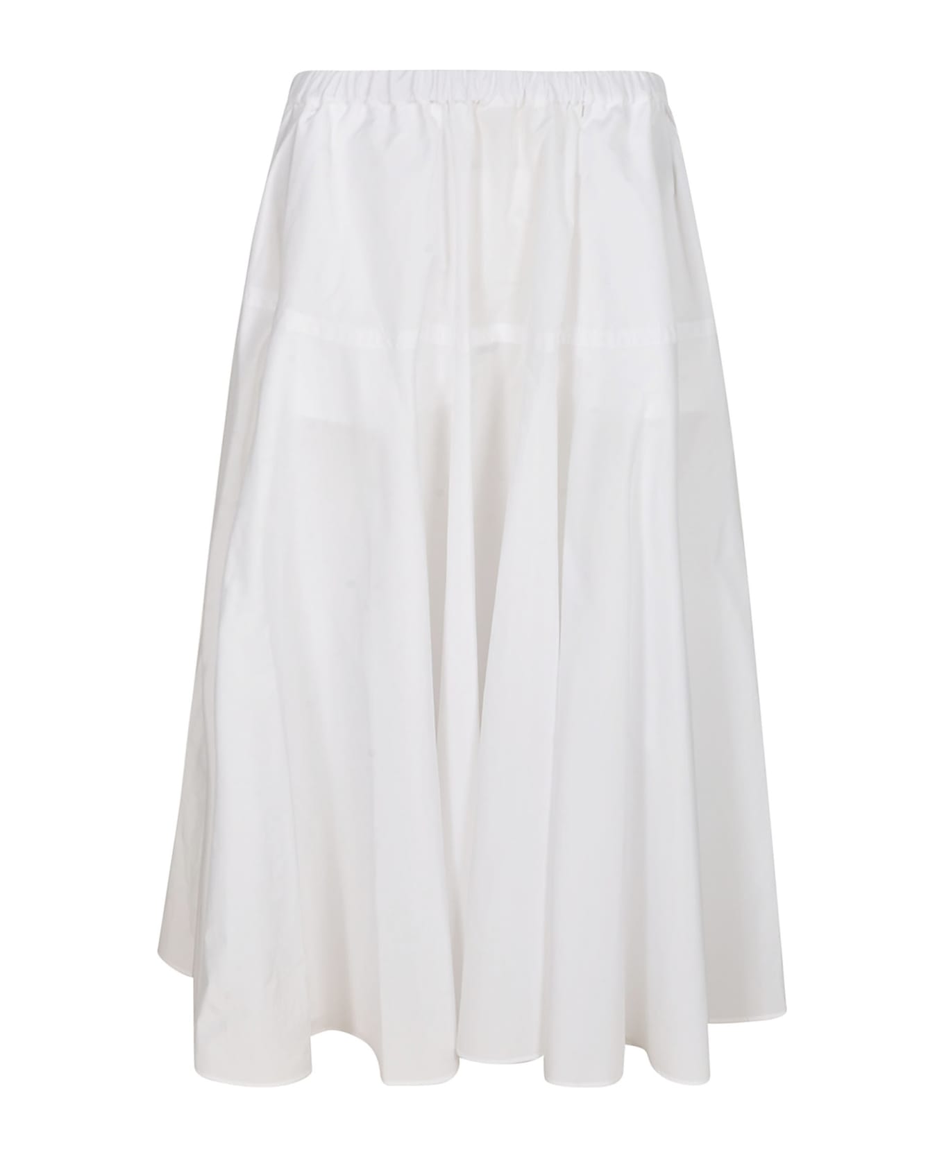 Patou Maxi Faille Skirt - White