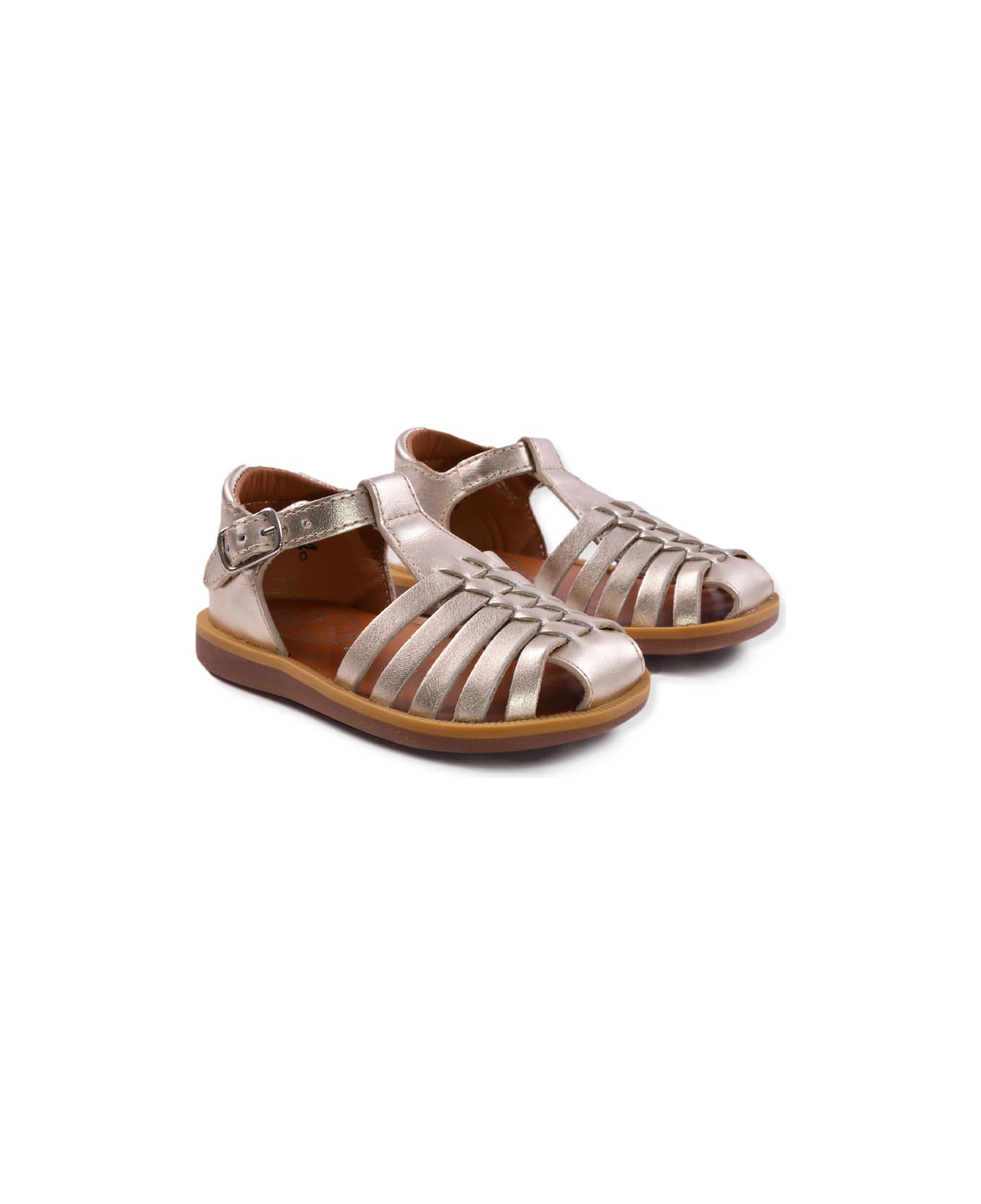 Pom d'Api Sandals In Changing Leather - Grey