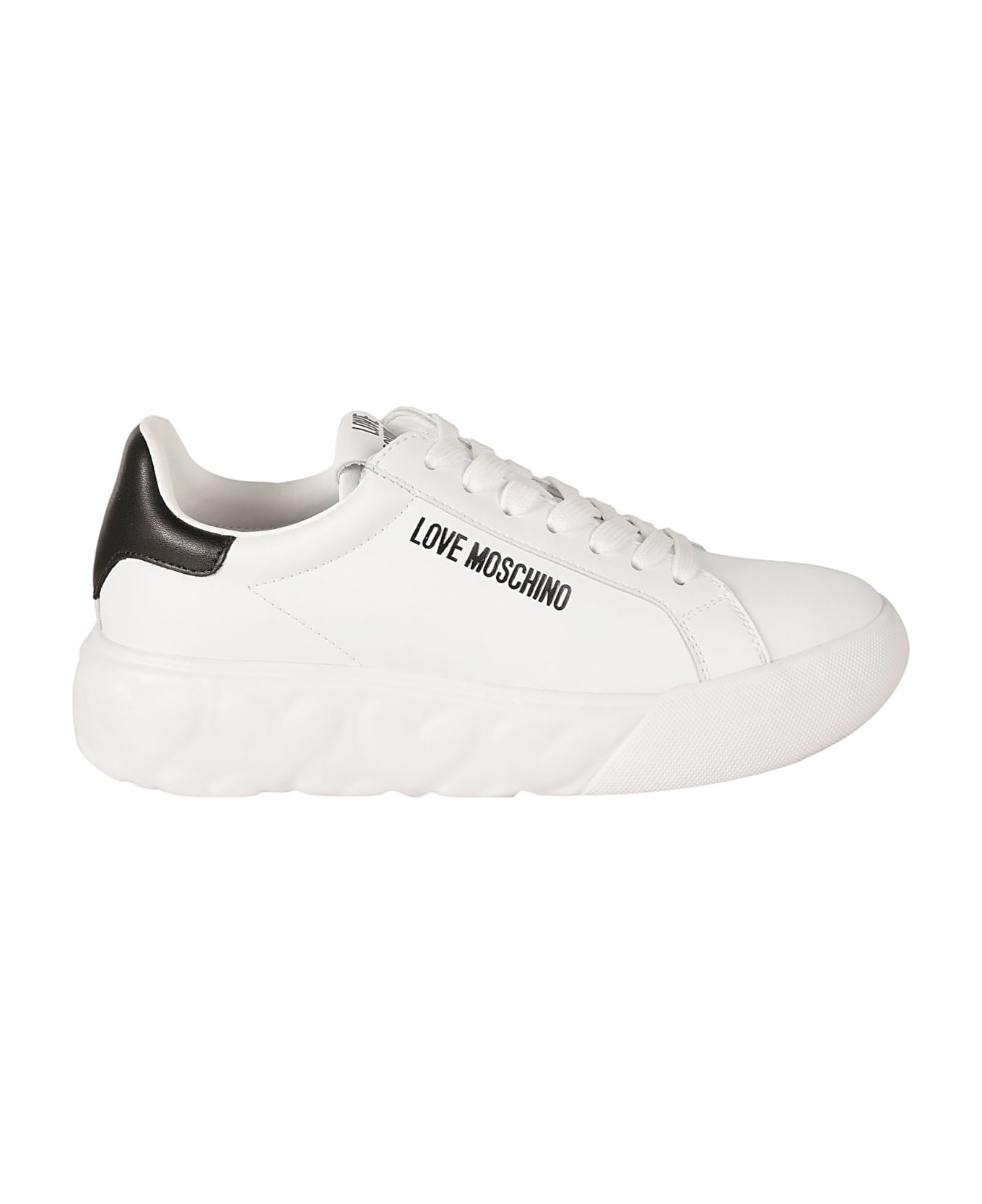 Love Moschino Heart 45 Sneakers - White/Black
