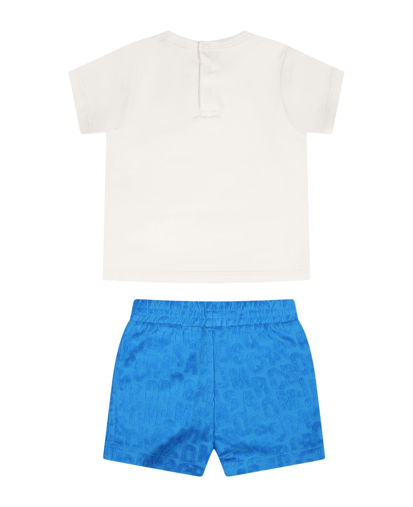 Marc Jacobs Blue Sports Outfit For Newborns With Logo - Light Blue