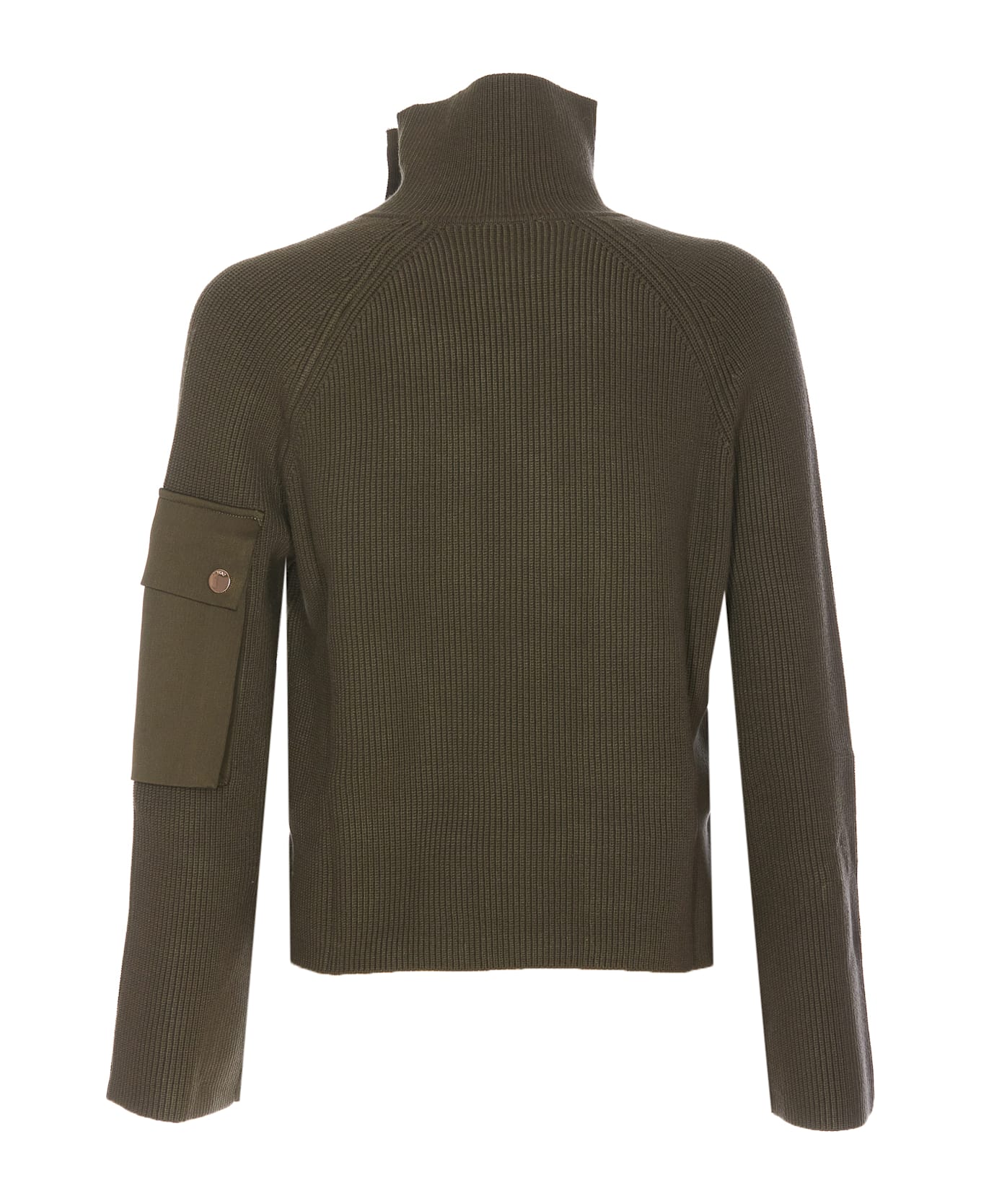 Liu-Jo Buttons And Pocket Sweater - Green