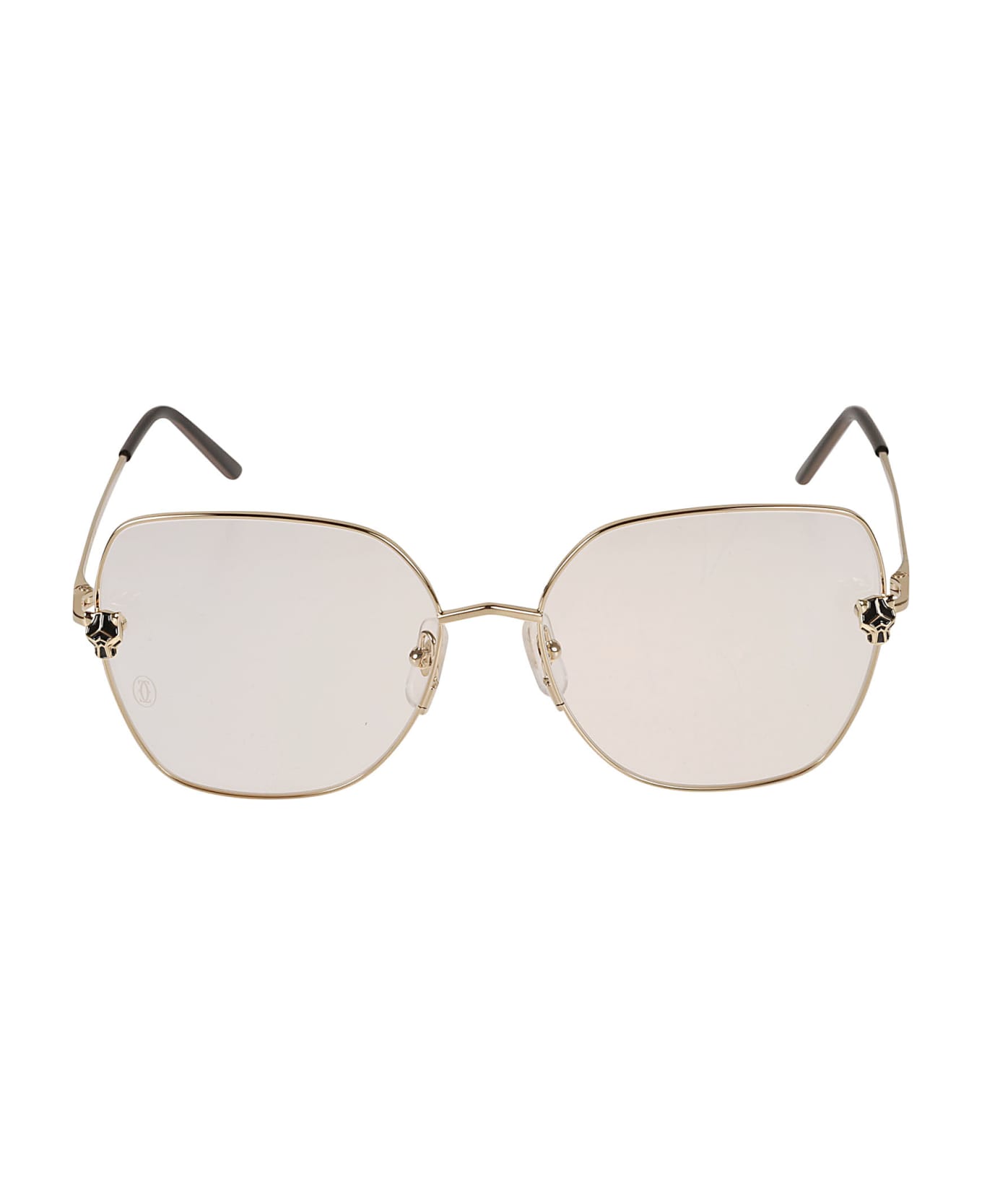Cartier Eyewear Rimless Square Sunglasses - Gold