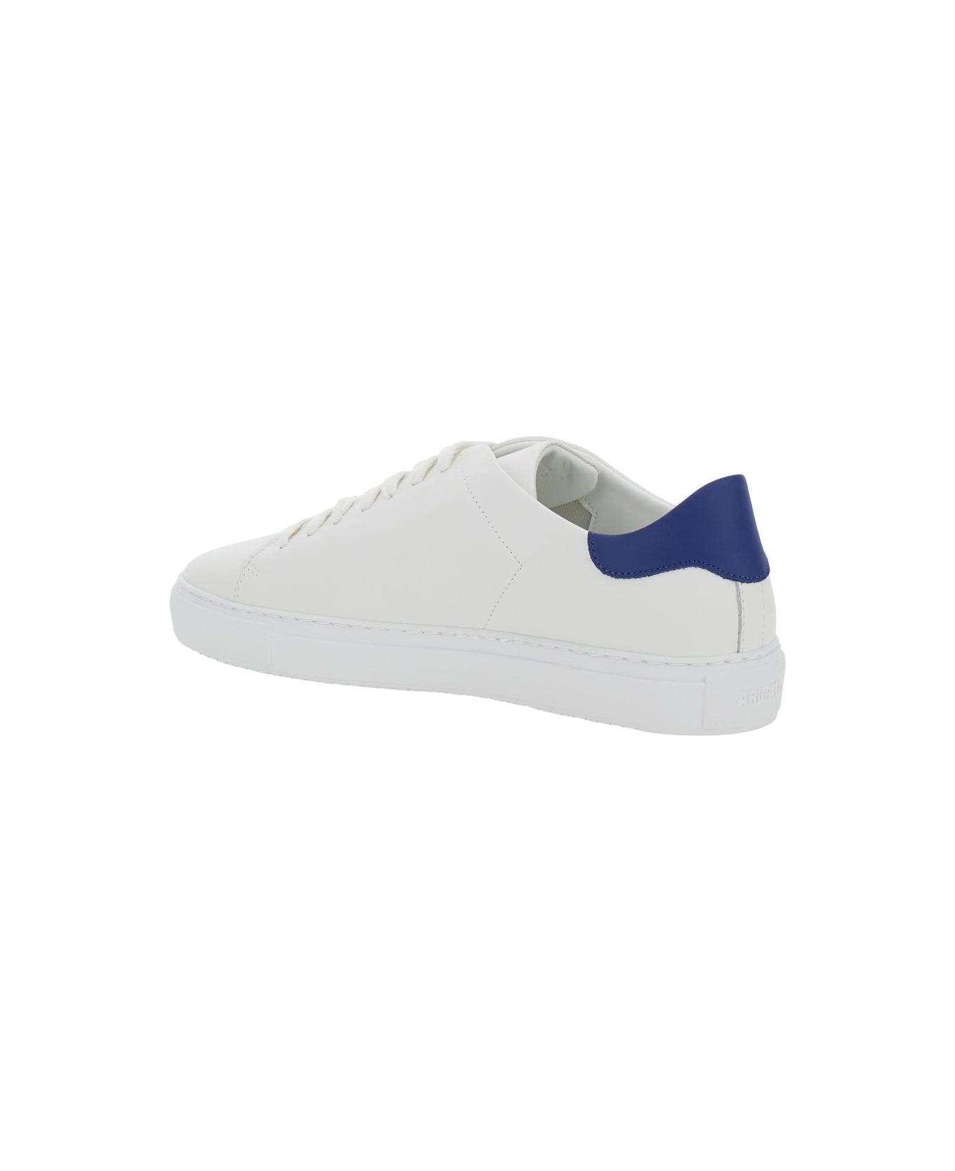 Axel Arigato 'clean 90' White Low Top Sneakers With Laminated Logo In Leather Man - White