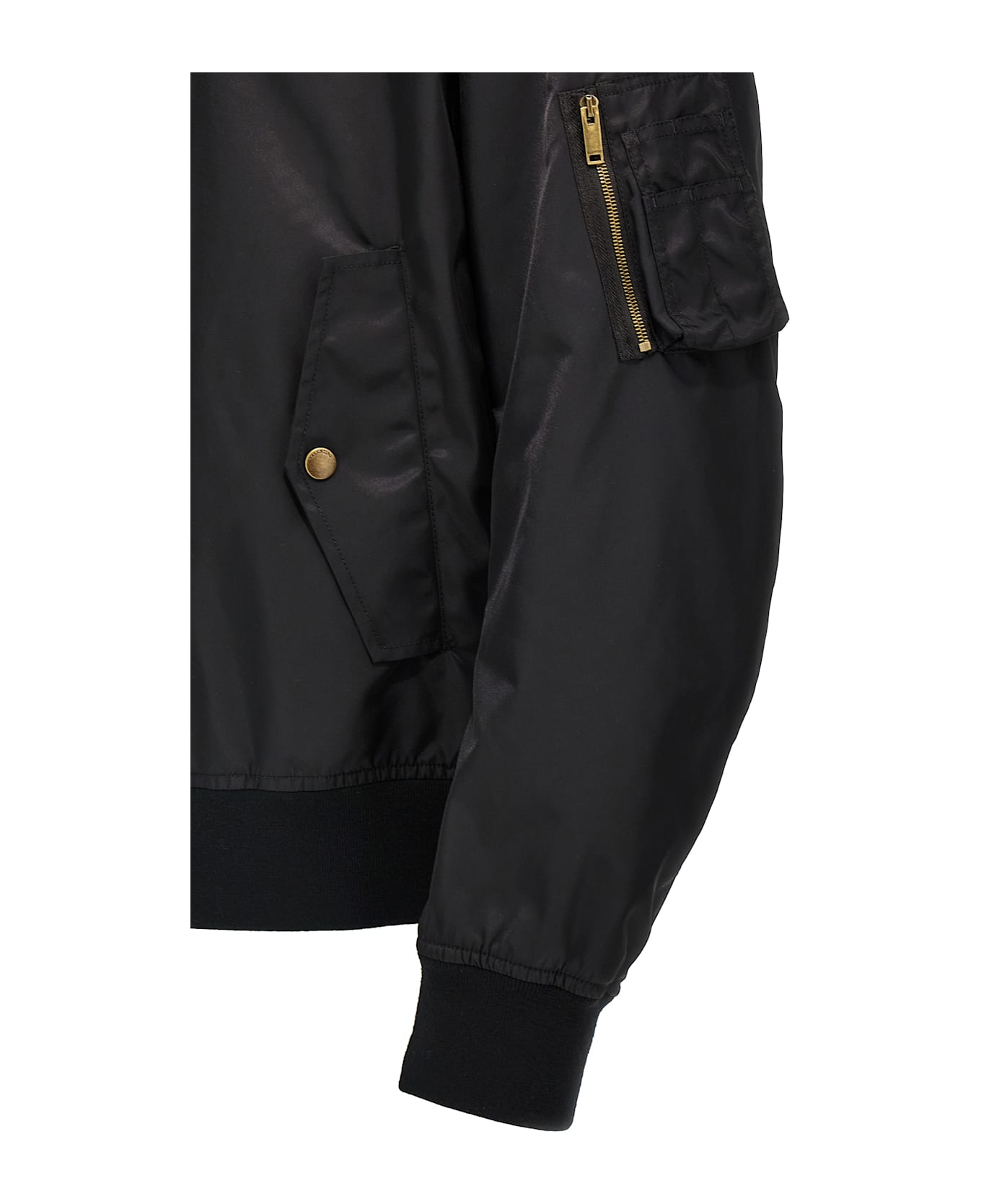 Valentino Garavani Logo Bomber Jacket - Black  