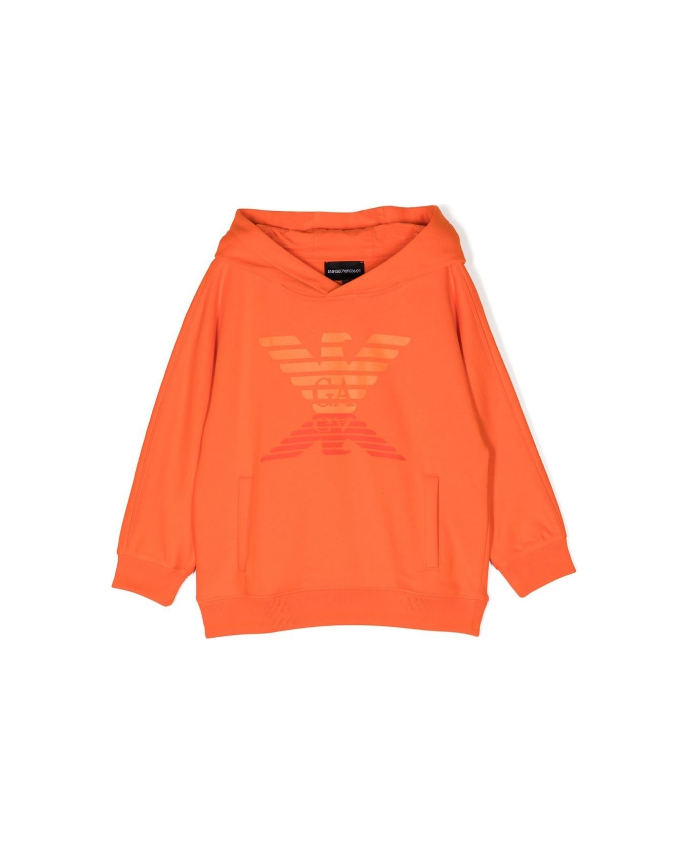 Emporio Armani Sweatshirt With Logo - Orange