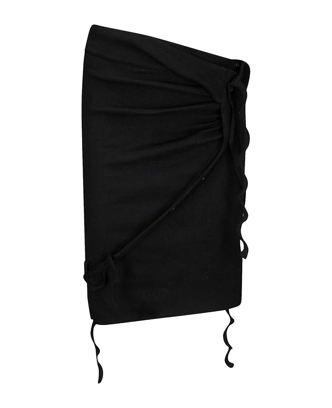 Ottolinger Rib Skirt - BLACK