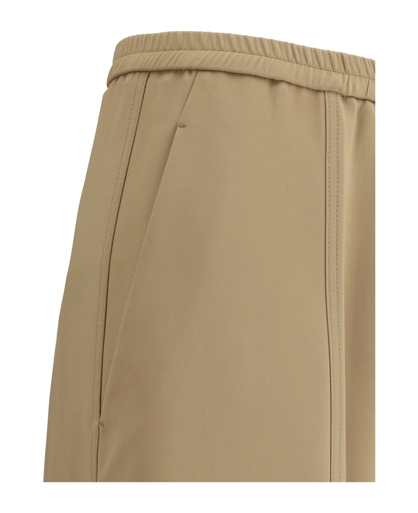 Forte_Forte Elastic Waistband Cargo Pants - Dune ボトムス