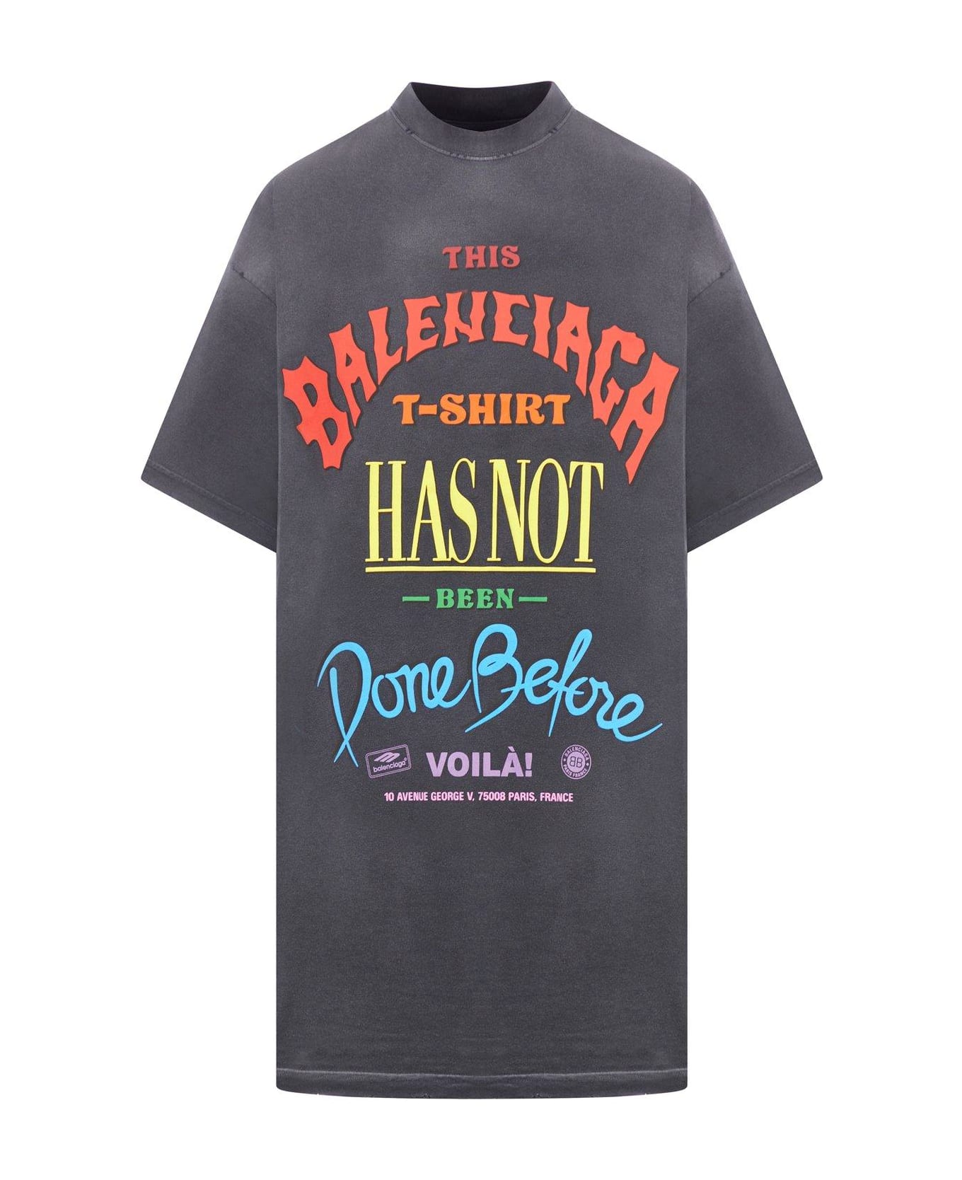 Balenciaga Not Been Done Oversized T-shirt - Washed Char