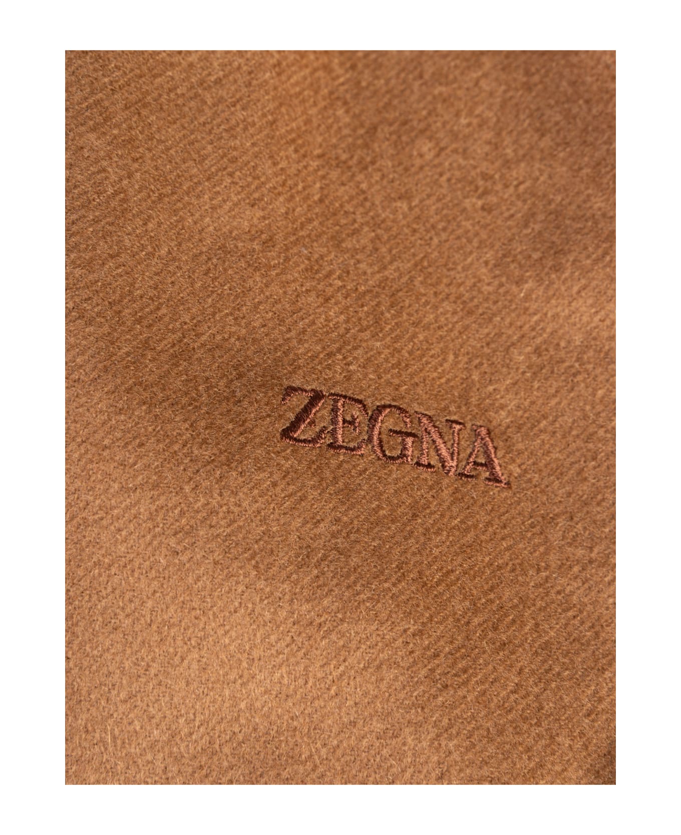 Zegna Logo Fringed Scarf - Vjc