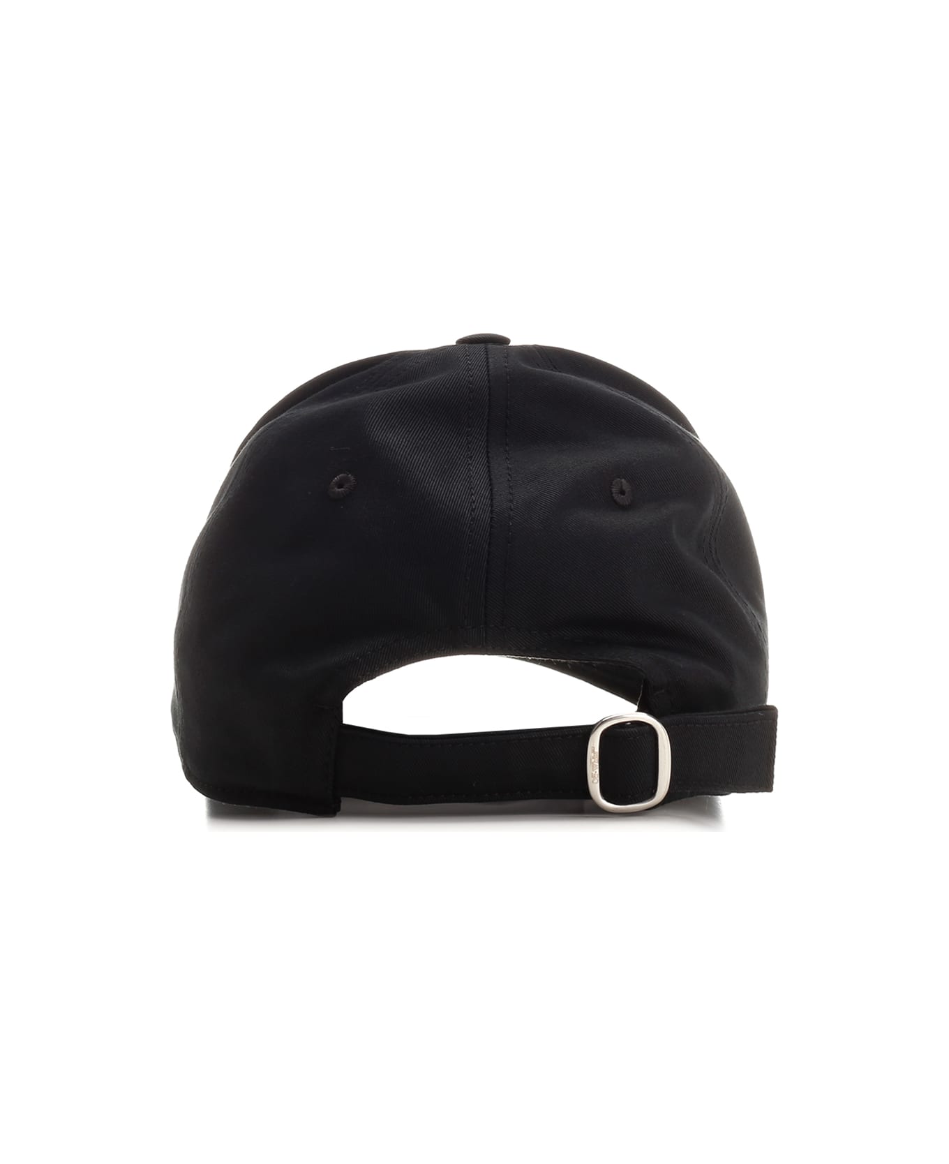 Off-White Twill Baseball Cap - Black 帽子